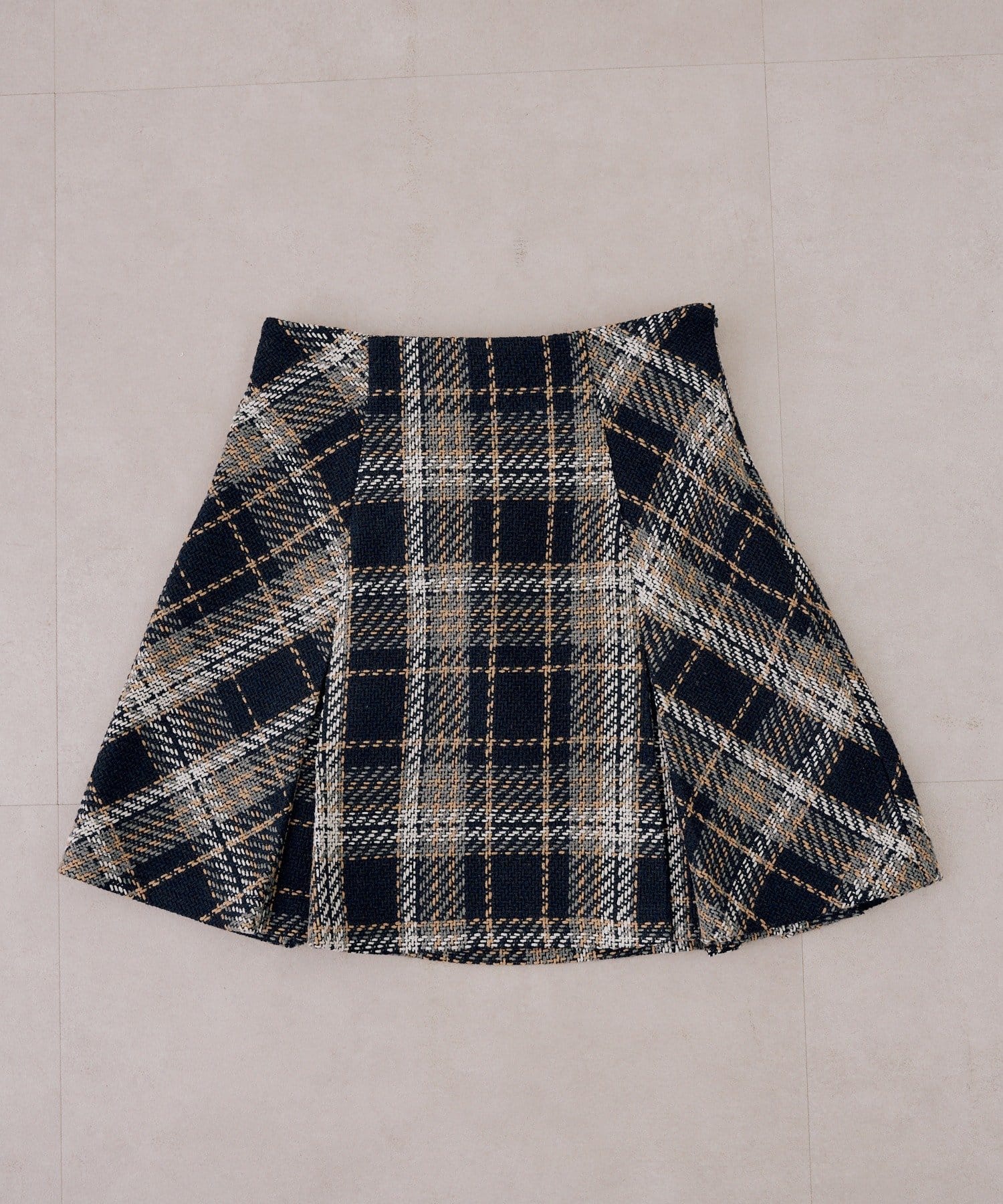 NICE CLAUP / OLIVE des OLIVE OUTLET(ナイスクラップ  / オリーブ デ オリーブ アウトレット) 【continuer】ボックスプリーツミニスカート