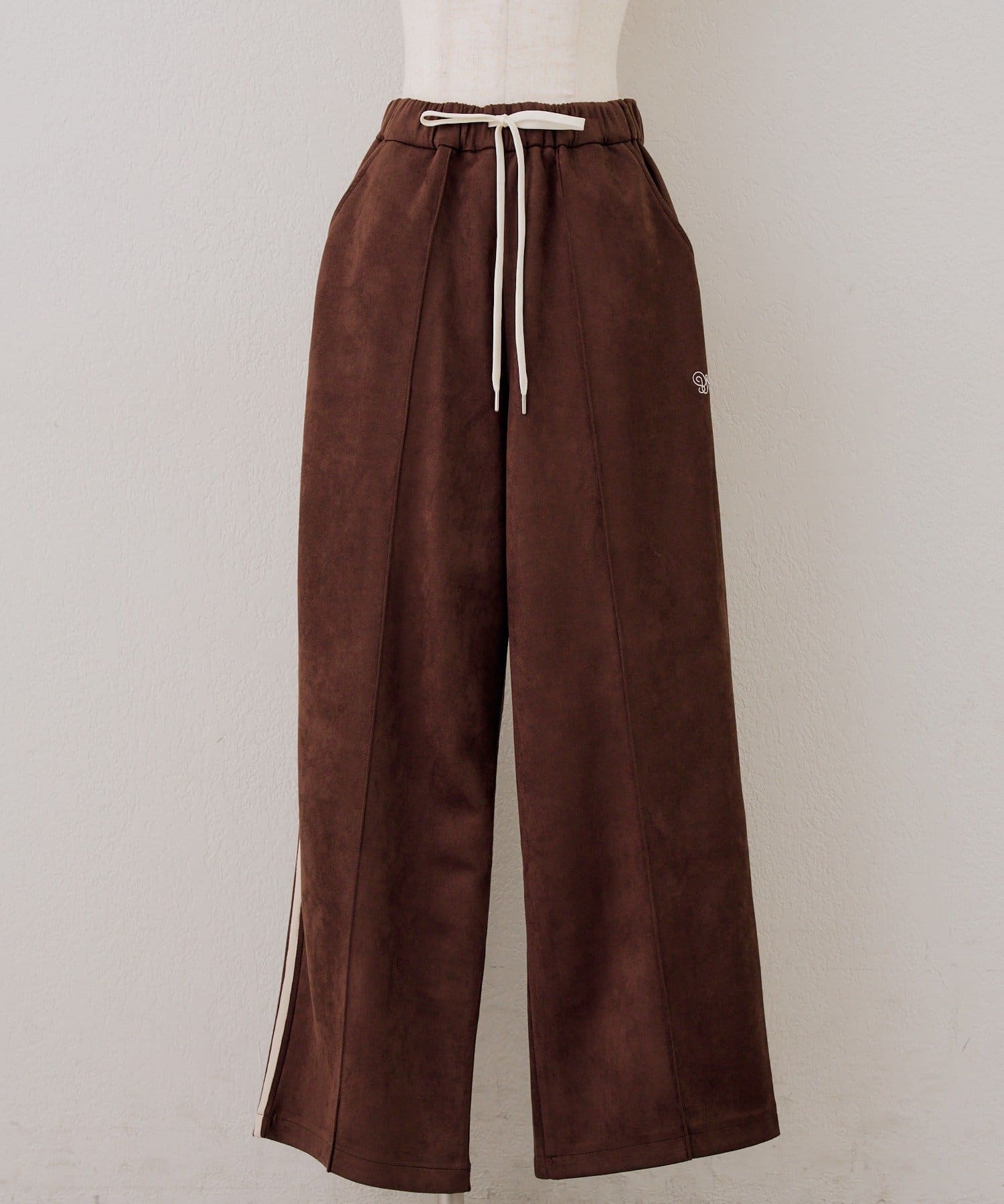 NICE CLAUP / OLIVE des OLIVE OUTLET(ナイスクラップ  / オリーブ デ オリーブ アウトレット) 【ANOTHER BRANCH】セットアップ可能スエードサイドラインパンツ