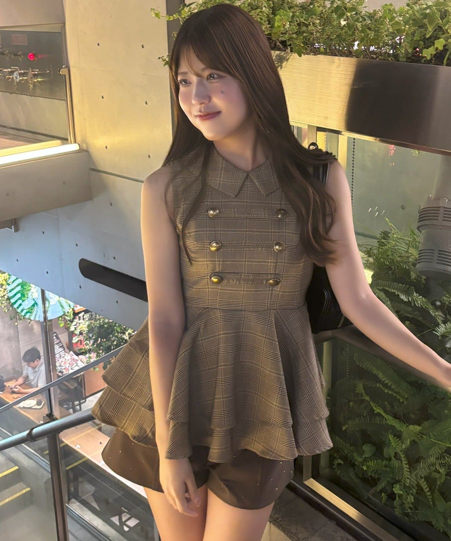 NICE CLAUP / OLIVE des OLIVE OUTLET(ナイスクラップ  / オリーブ デ オリーブ アウトレット) 【ANOTHER BRANCH】ペプラムナポレオンブラウス