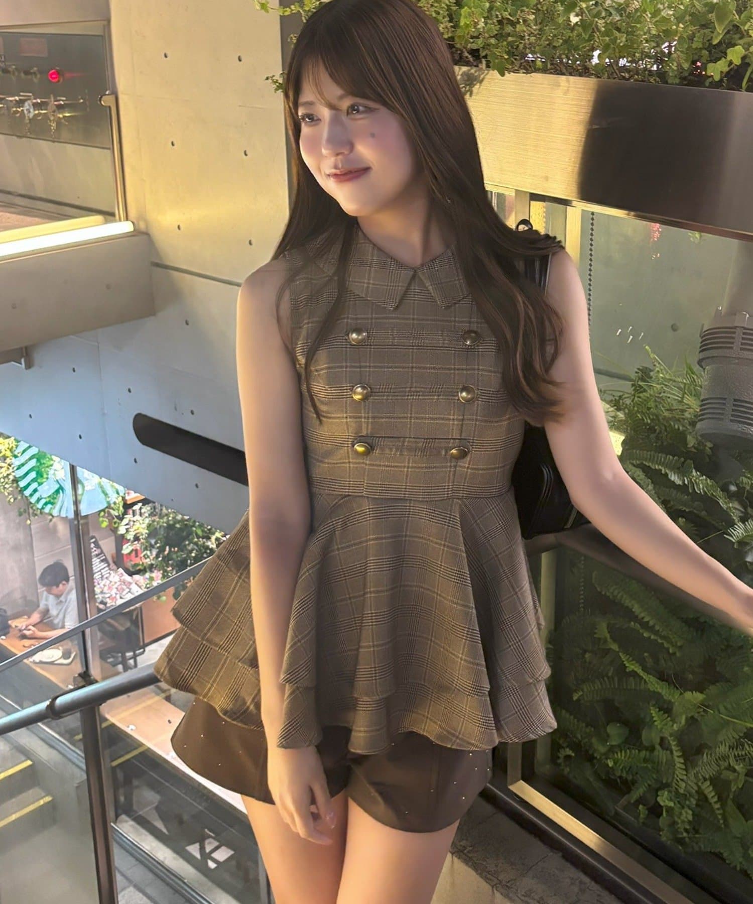 NICE CLAUP / OLIVE des OLIVE OUTLET(ナイスクラップ  / オリーブ デ オリーブ アウトレット) 【ANOTHER BRANCH】ペプラムナポレオンブラウス