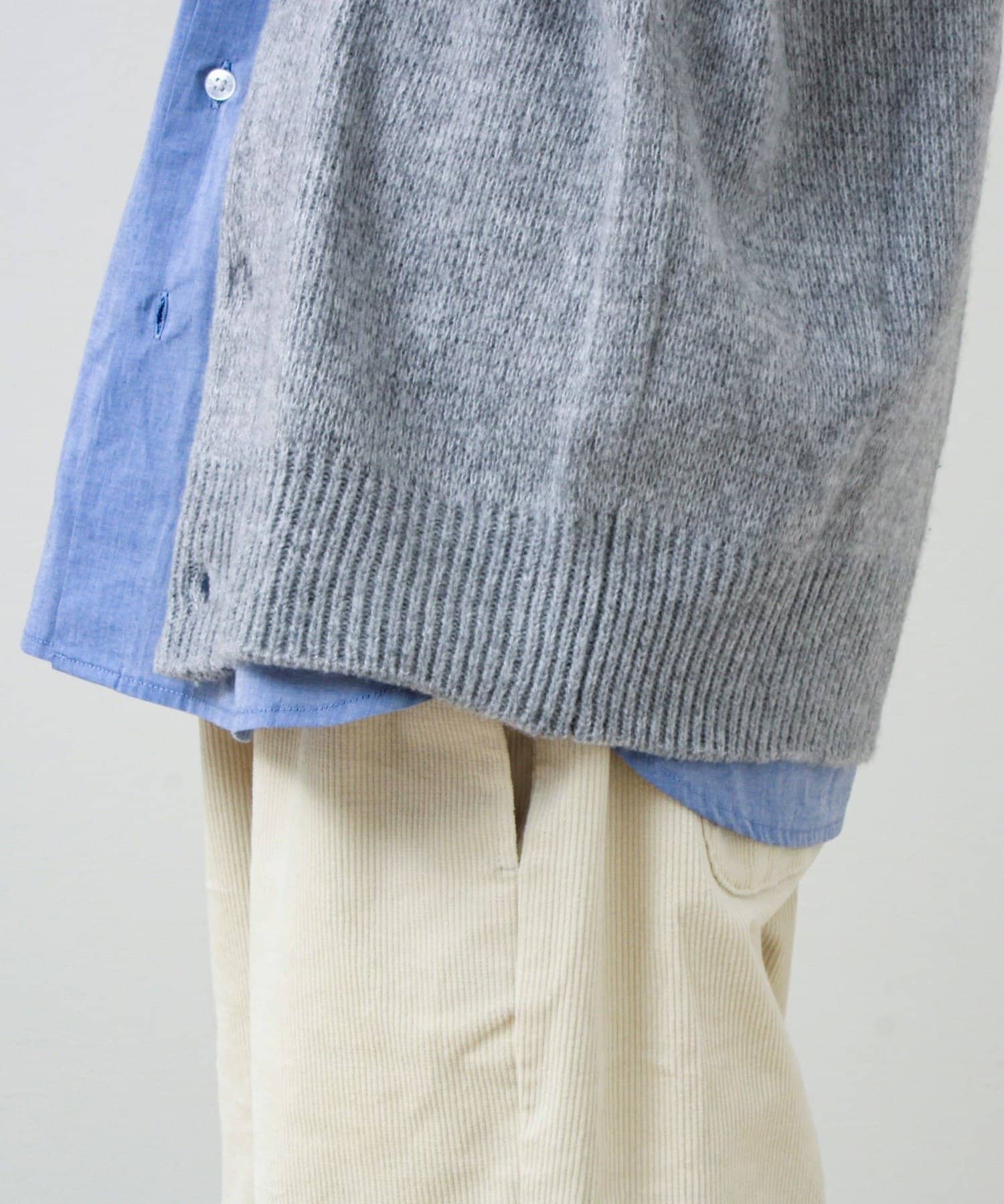 FREDY & GLOSTER(フレディ アンド グロスター) 【実績品番/UNISEX】【BHPC】モヘヤタッチニットカーディガン
