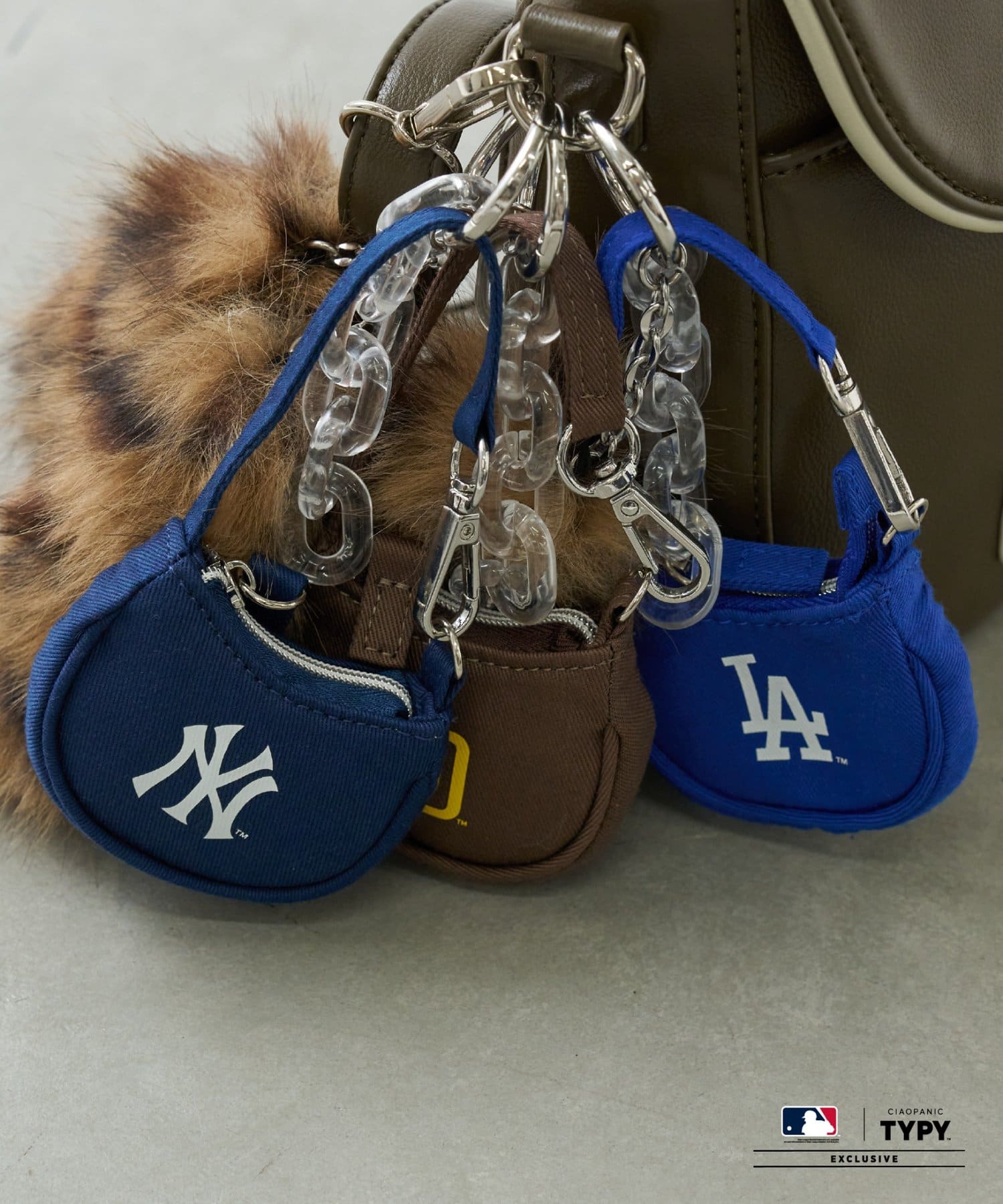 CIAOPANIC TYPY(チャオパニックティピー) MLB別注ミニbagチャーム