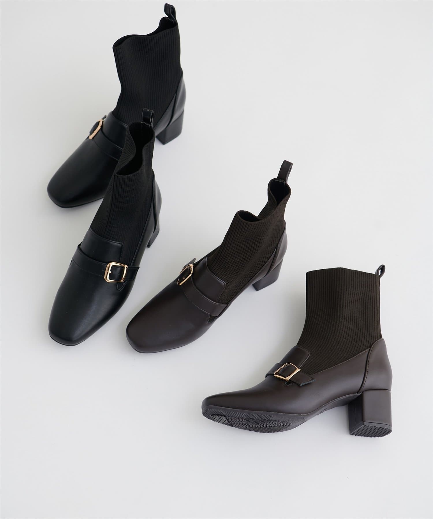 natural couture(ナチュラルクチュール) ニットソックスブーツ