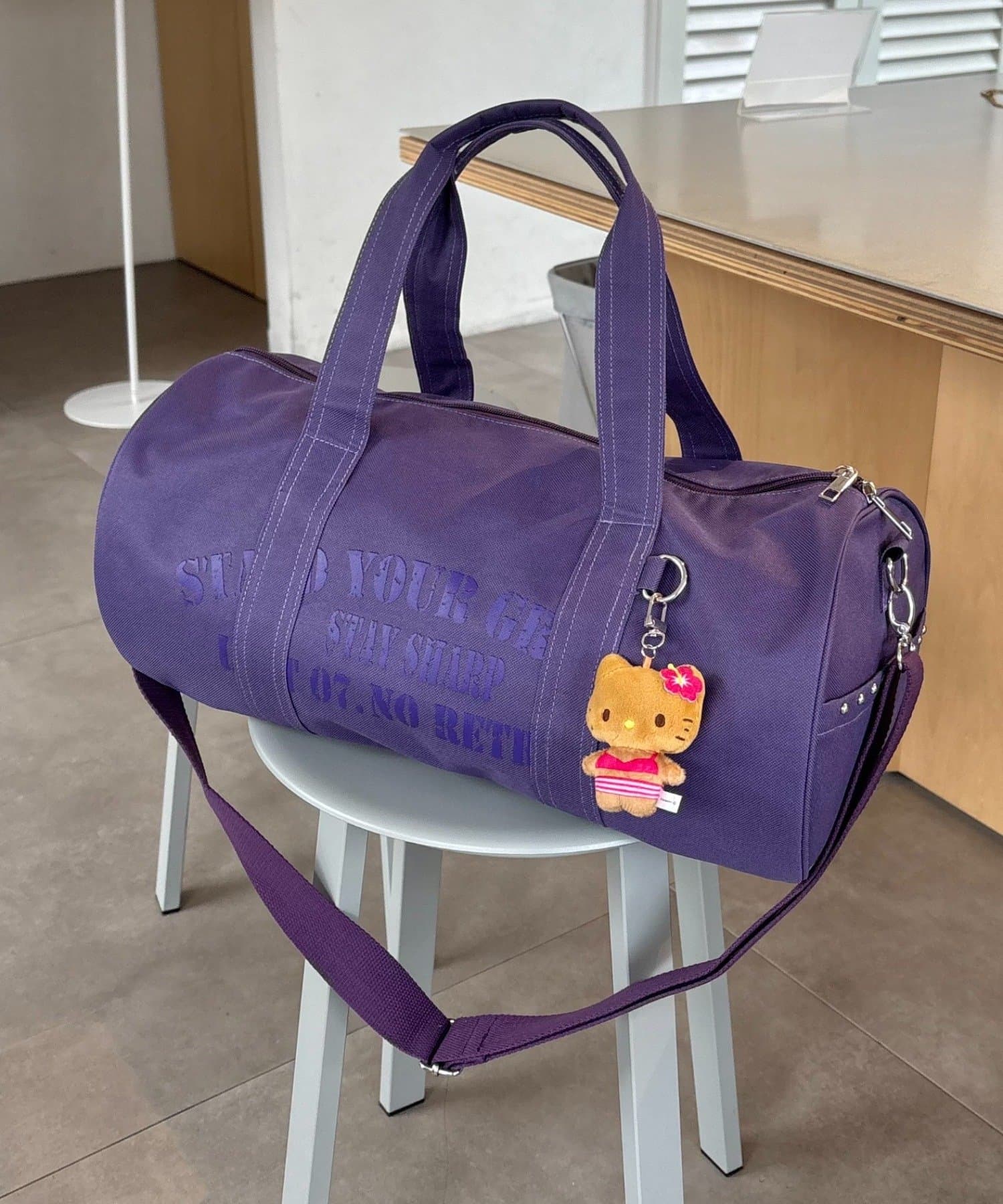 CIAOPANIC TYPY(チャオパニックティピー) キャンバスロゴドラムショルダーBAG