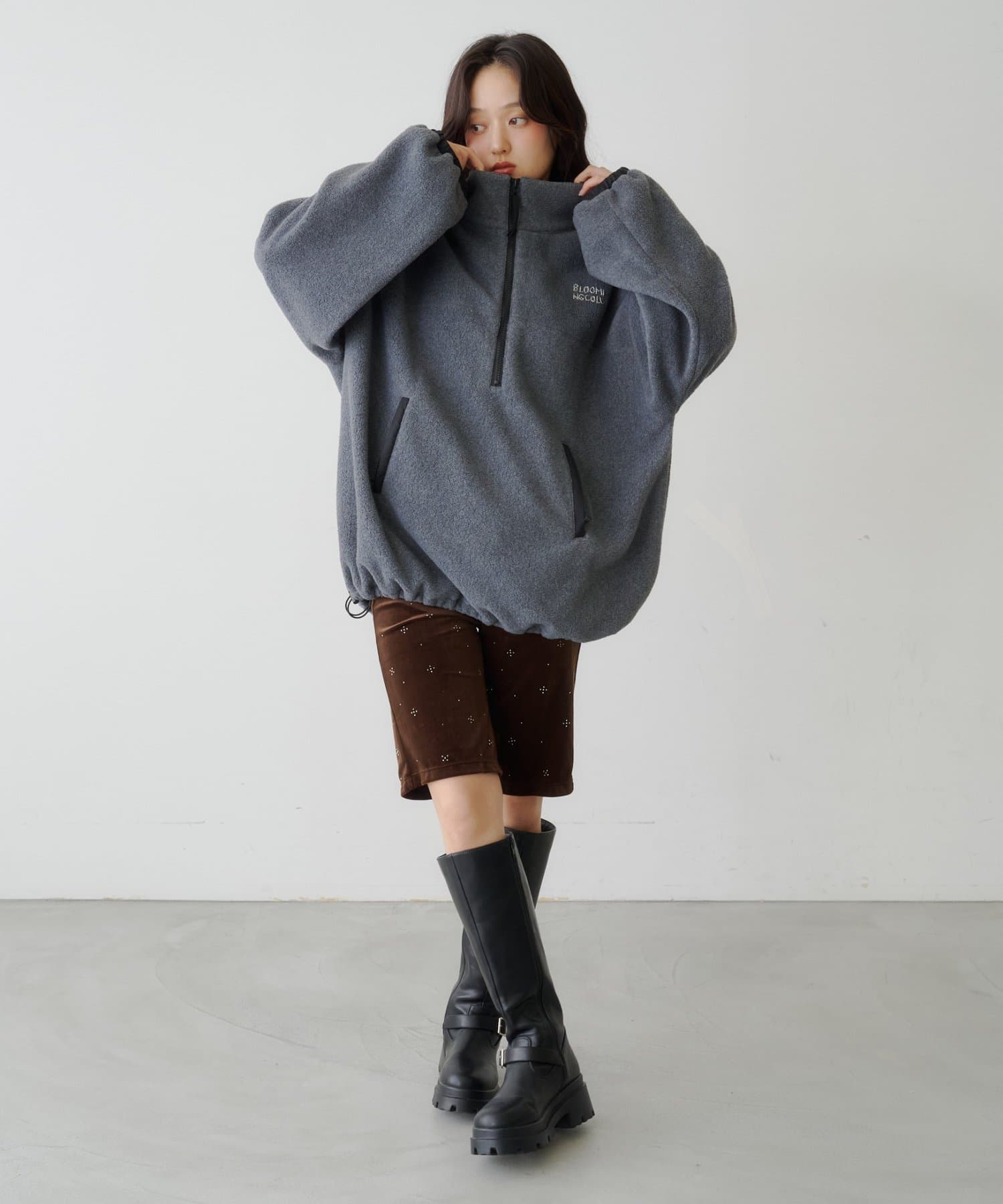 Kastane(カスタネ) 【9.27(日)0:00発売】ランダムスタッズバイカーパンツ