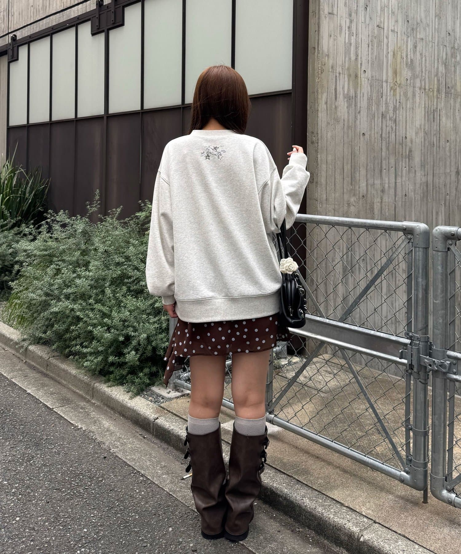 CIAOPANIC(チャオパニック) ホースパッチワークスウェットプルオーバー