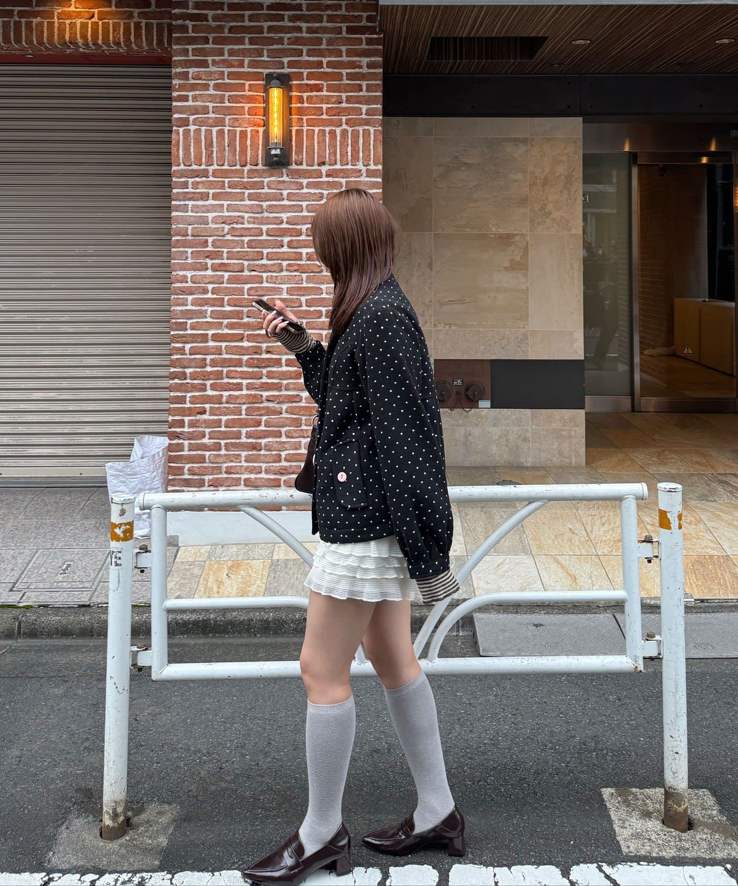 CIAOPANIC(チャオパニック) ドット配色ダブルボダンPコート