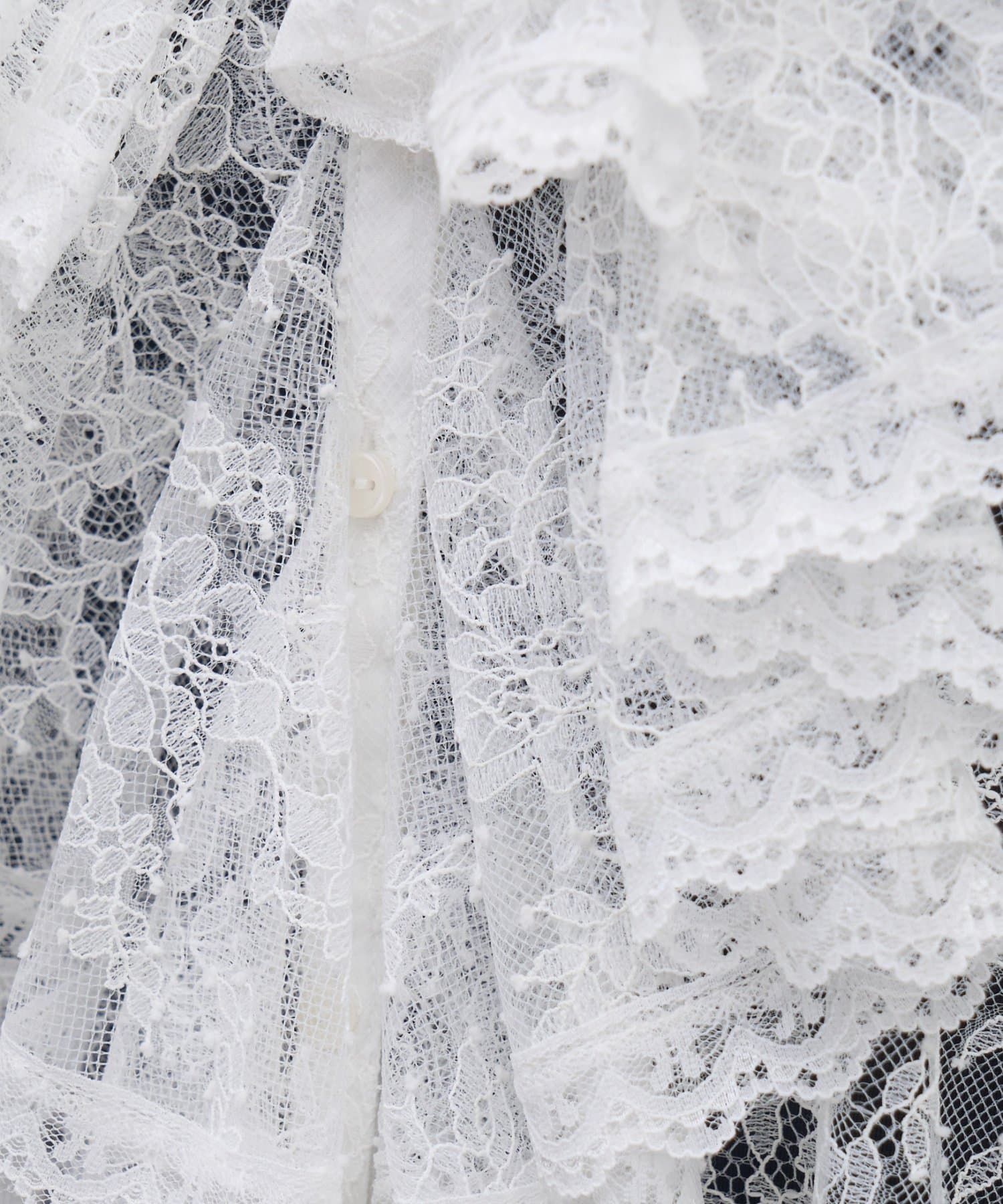 CIAOPANIC TYPY(チャオパニックティピー) 【26Winter展示会 出展商品】【willow】ラッフルレースチュニックブラウス