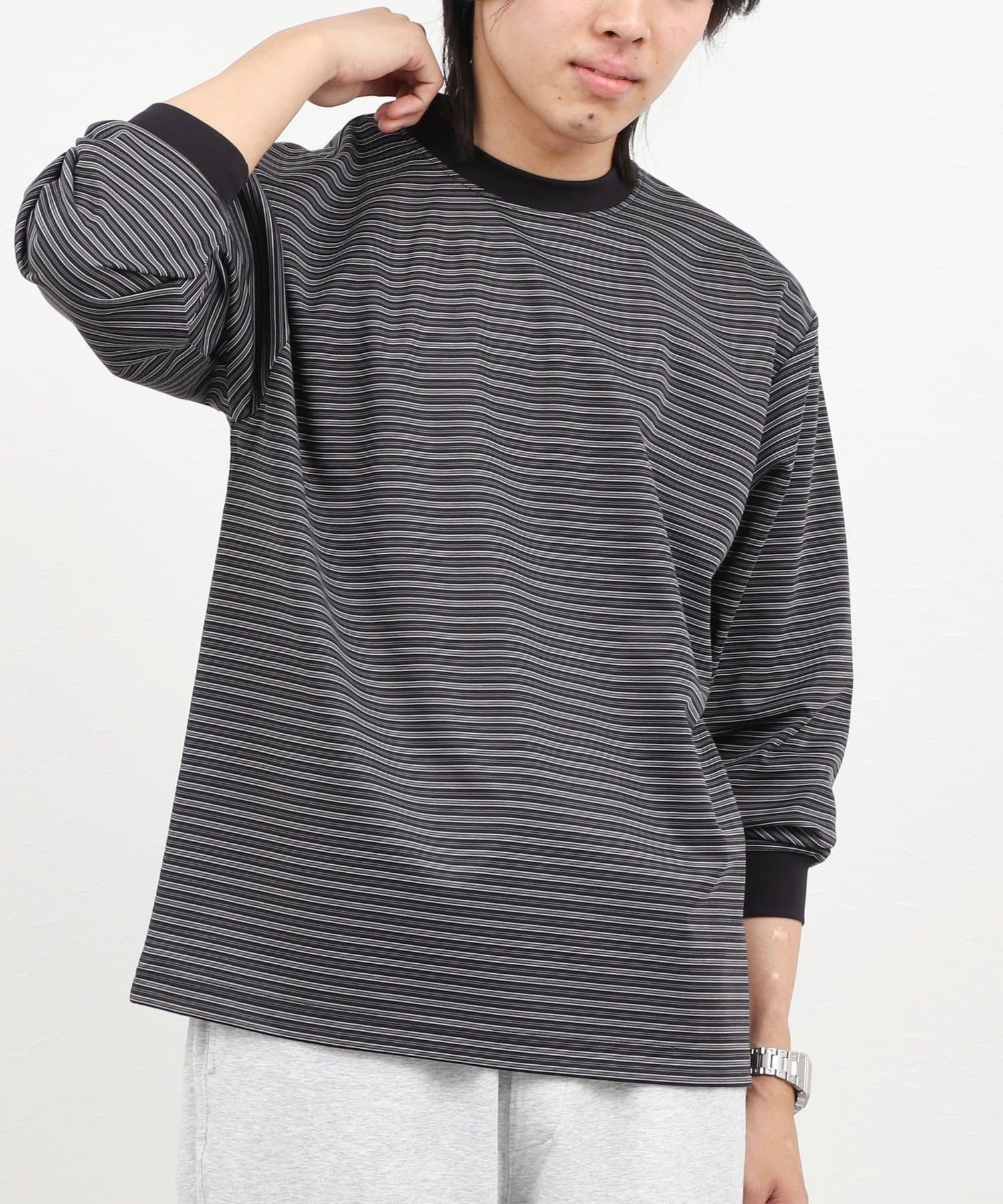 NOLLEY'S(ノーリーズ) 超長綿シルケットボーダーTシャツL/S 26AW