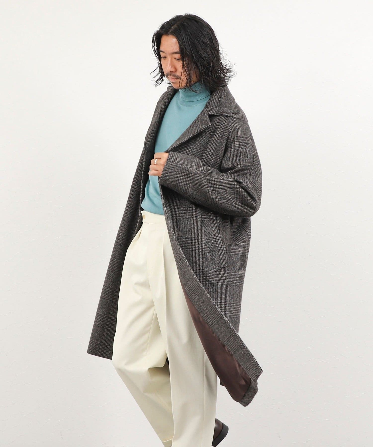 NOLLEY'S(ノーリーズ) 《ビジカジ対応》シングルチェスターコート 26AW