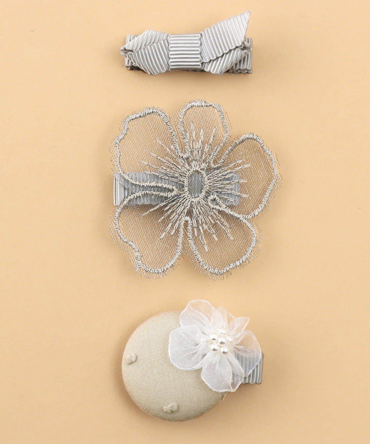 3COINS(スリーコインズ) プチフルールヘアクリップセット