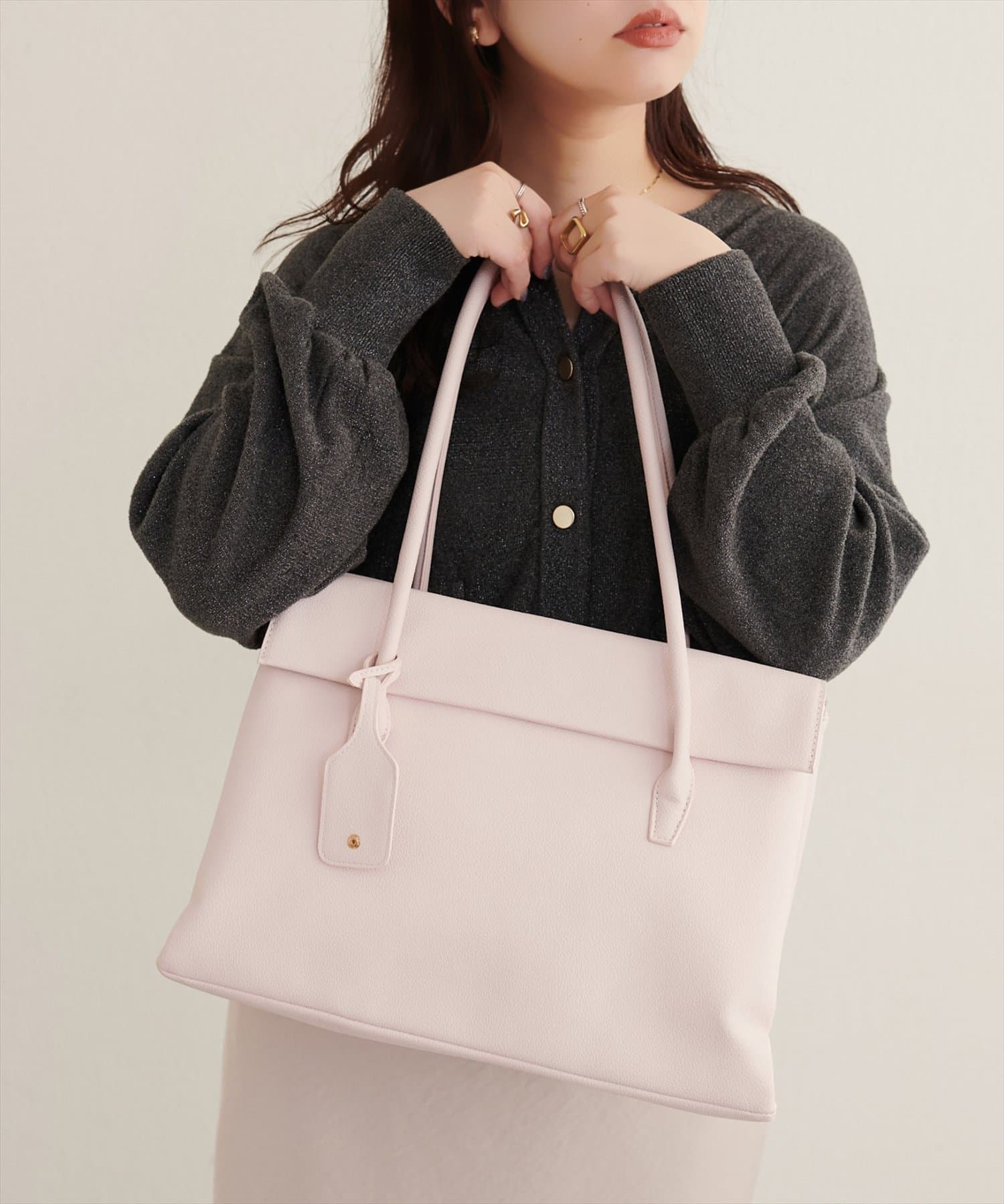 natural couture(ナチュラルクチュール) A4対応3ポケットトートBAG