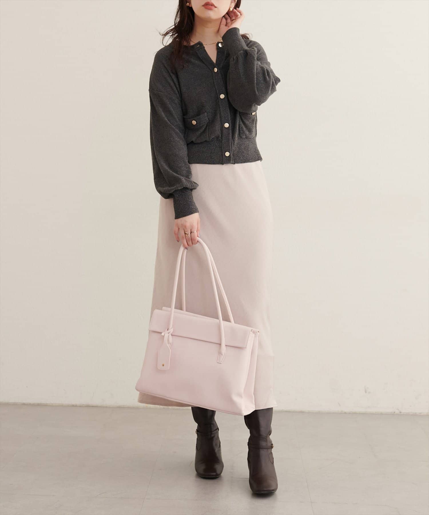 natural couture(ナチュラルクチュール) A4対応3ポケットトートBAG
