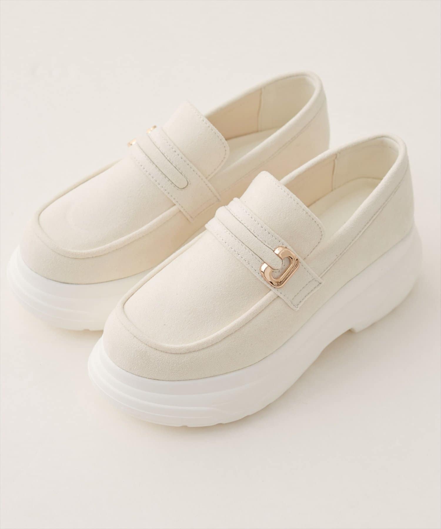 natural couture(ナチュラルクチュール) 厚底スエードローファー