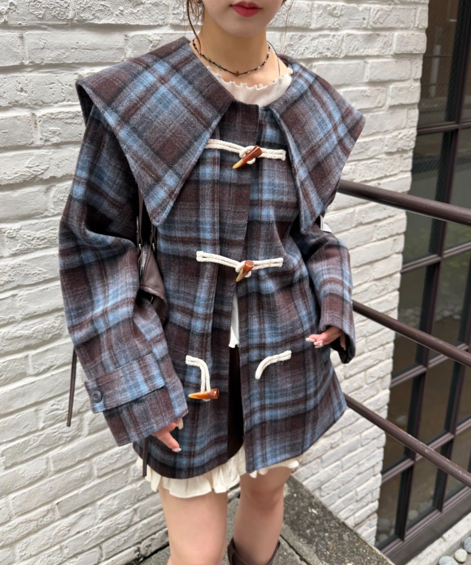 w closet(ダブルクローゼット) BIGカラーダッフルコート