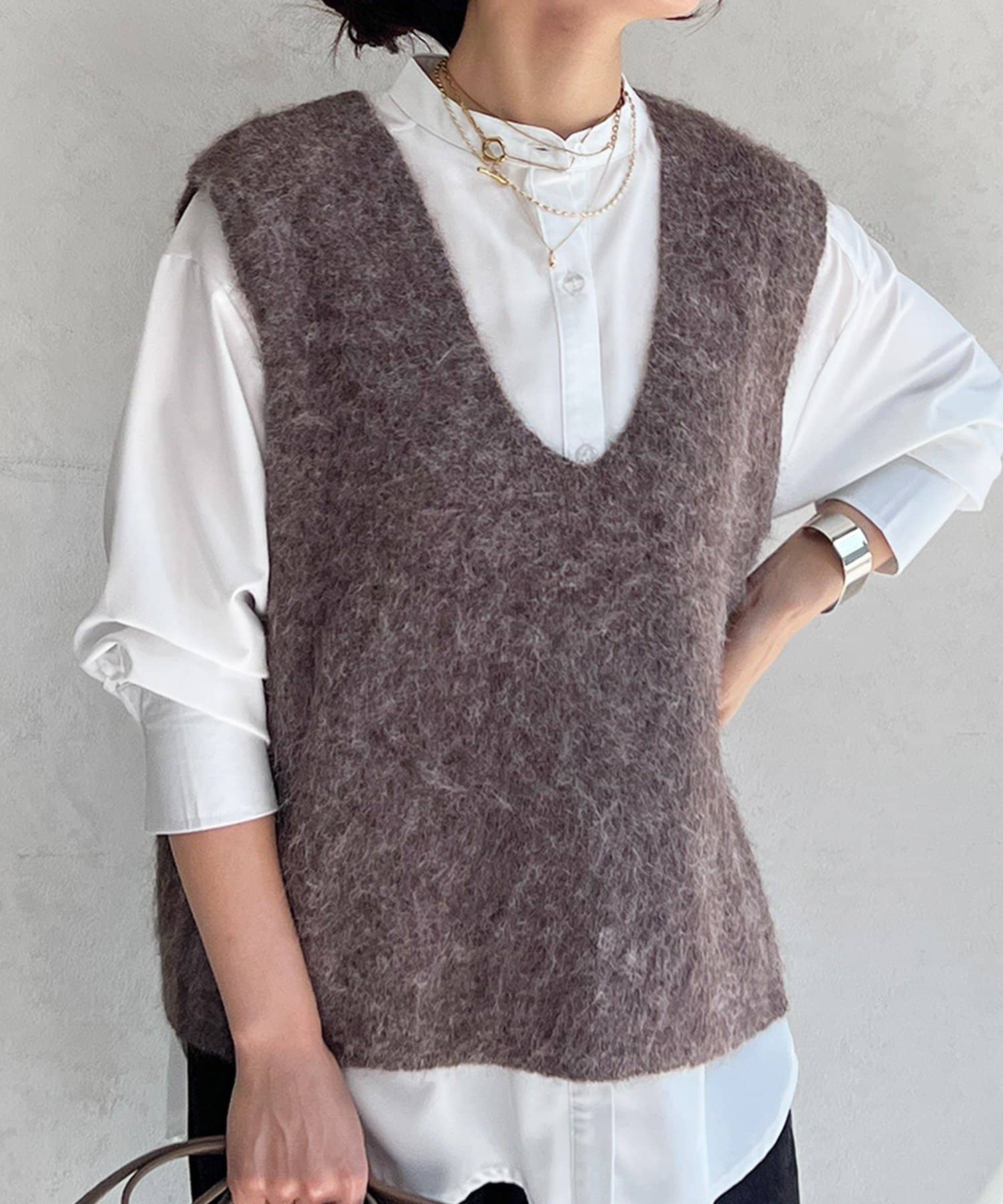 un dix cors(アンディコール) シャツ×ベストセット