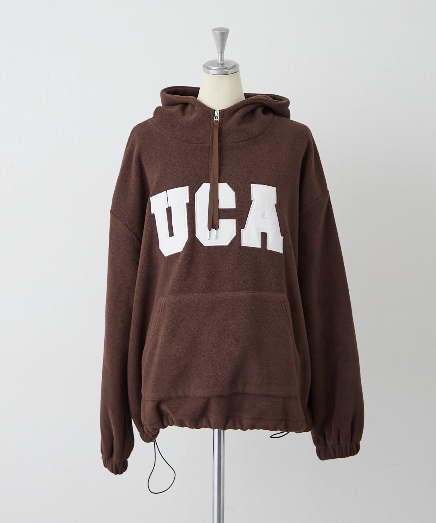 NICE CLAUP / OLIVE des OLIVE OUTLET(ナイスクラップ  / オリーブ デ オリーブ アウトレット) 【continuer】ロゴフリースパーカー