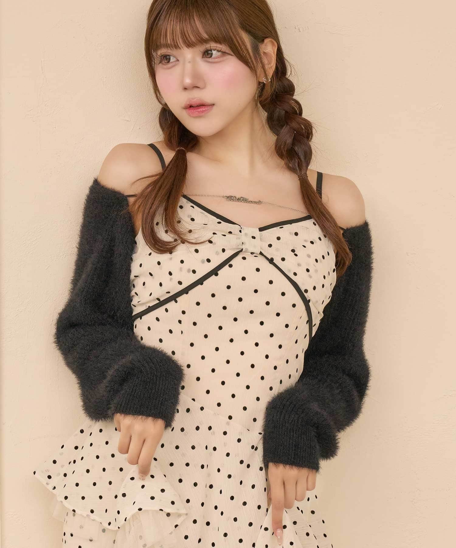 Belle Charme(ベルシャルム) Belle Charme Chain Shaggy Bolero