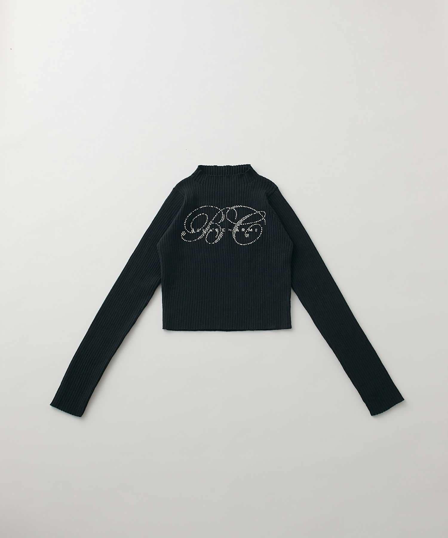 Belle Charme(ベルシャルム) BC Logo Long Sleeve Rib Knit