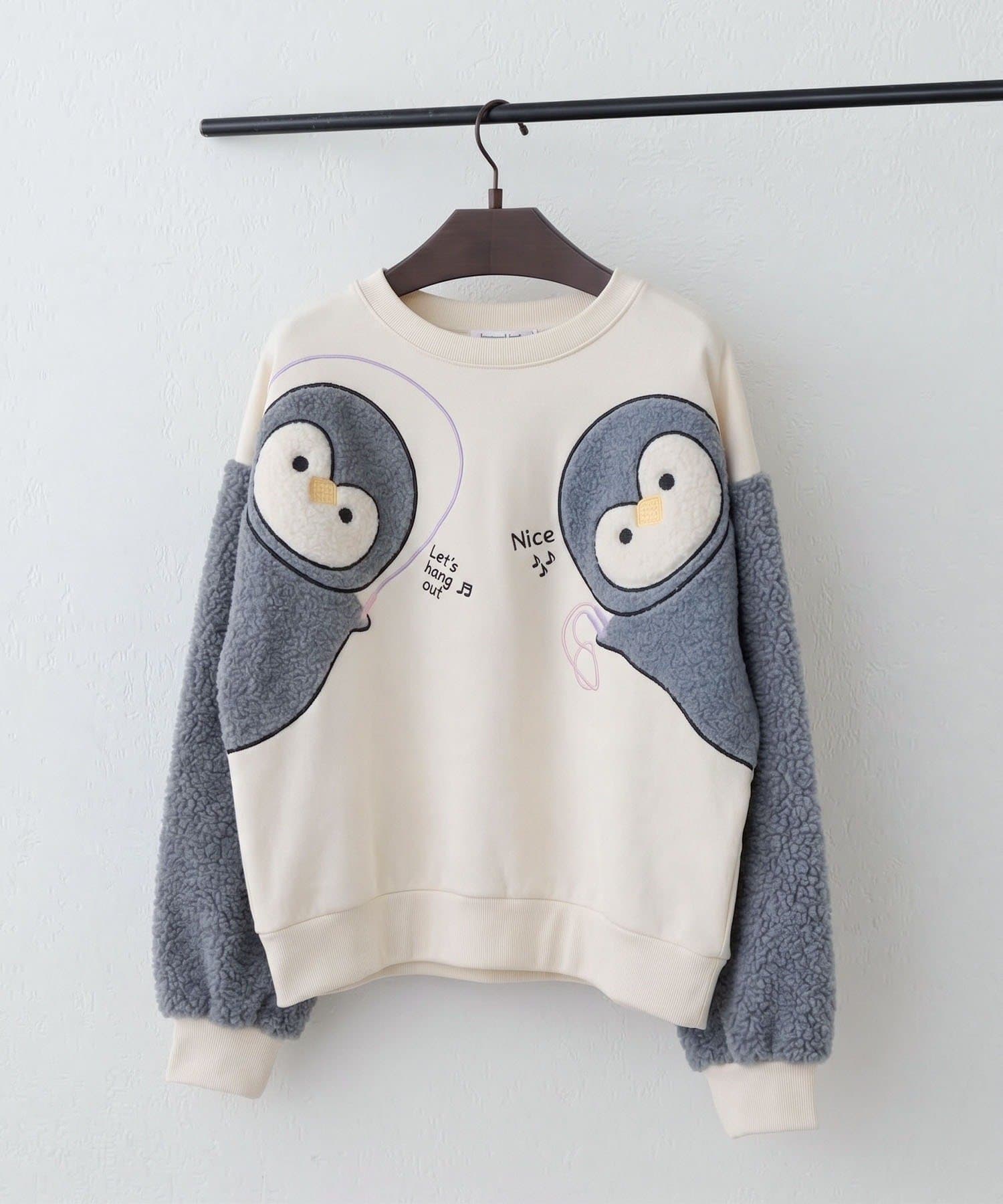 NICE CLAUP / OLIVE des OLIVE OUTLET(ナイスクラップ  / オリーブ デ オリーブ アウトレット) 【ANOTHER BRANCH】ユルキャラひょっこり袖スエット
