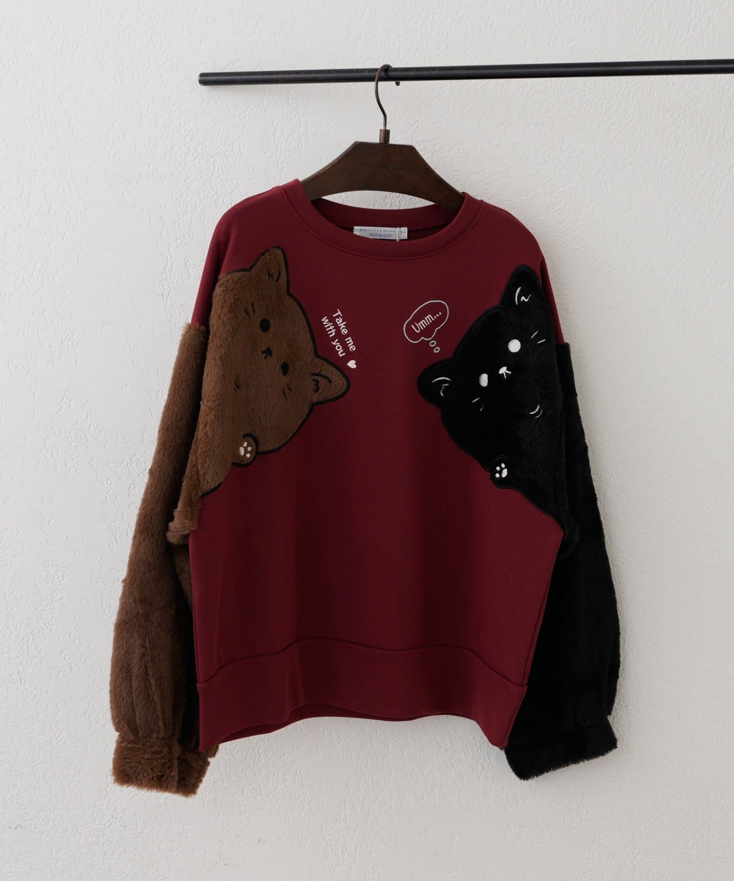 NICE CLAUP / OLIVE des OLIVE OUTLET(ナイスクラップ  / オリーブ デ オリーブ アウトレット) 【ANOTHER BRANCH】ユルキャラひょっこり袖スエット