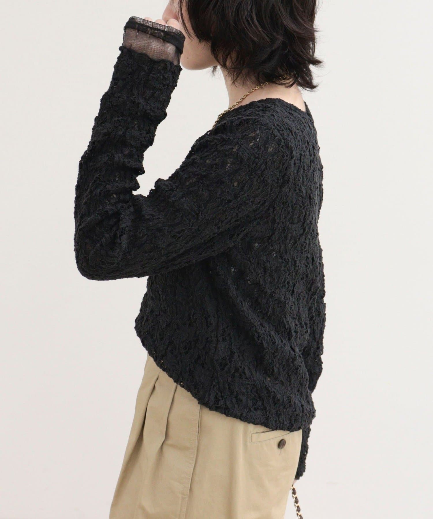 FREDY & GLOSTER(フレディ アンド グロスター) チュールレイヤードレースロンTシャツ