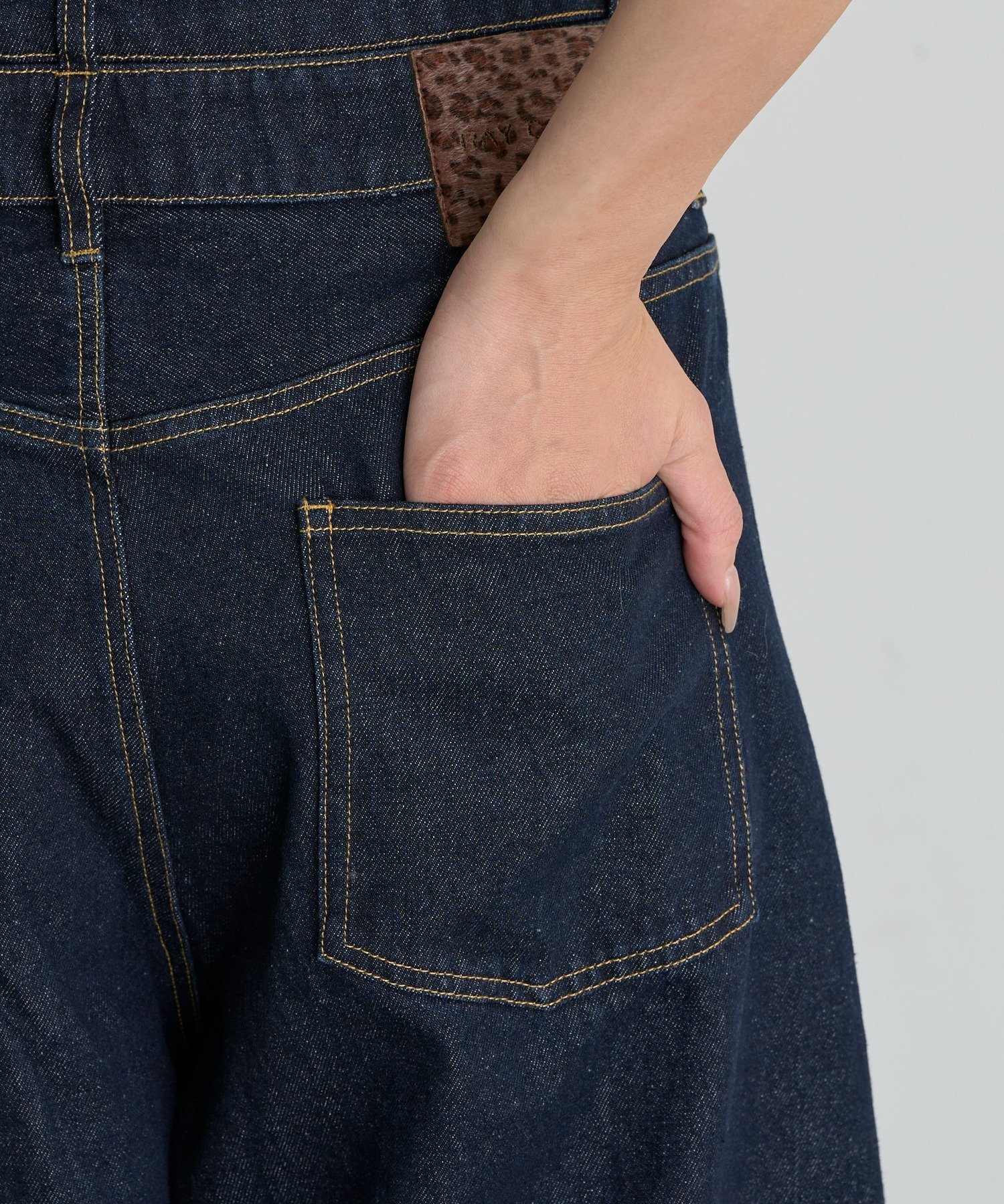 RAY CASSIN(レイカズン) 【S / Mサイズ展開】ダブルウエストバレルデニムパンツ