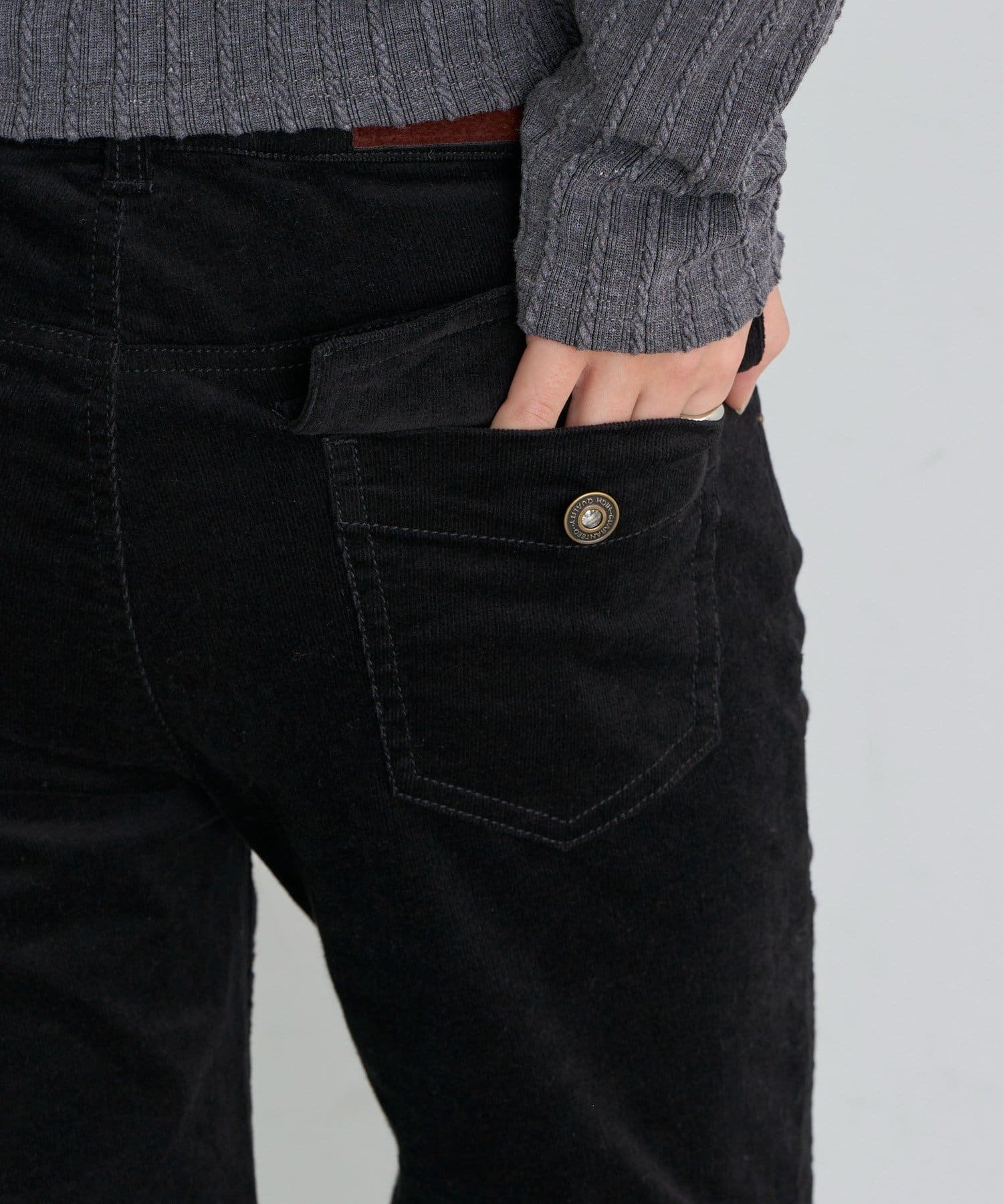 RAY CASSIN(レイカズン) コーデュロイ細フレアパンツ