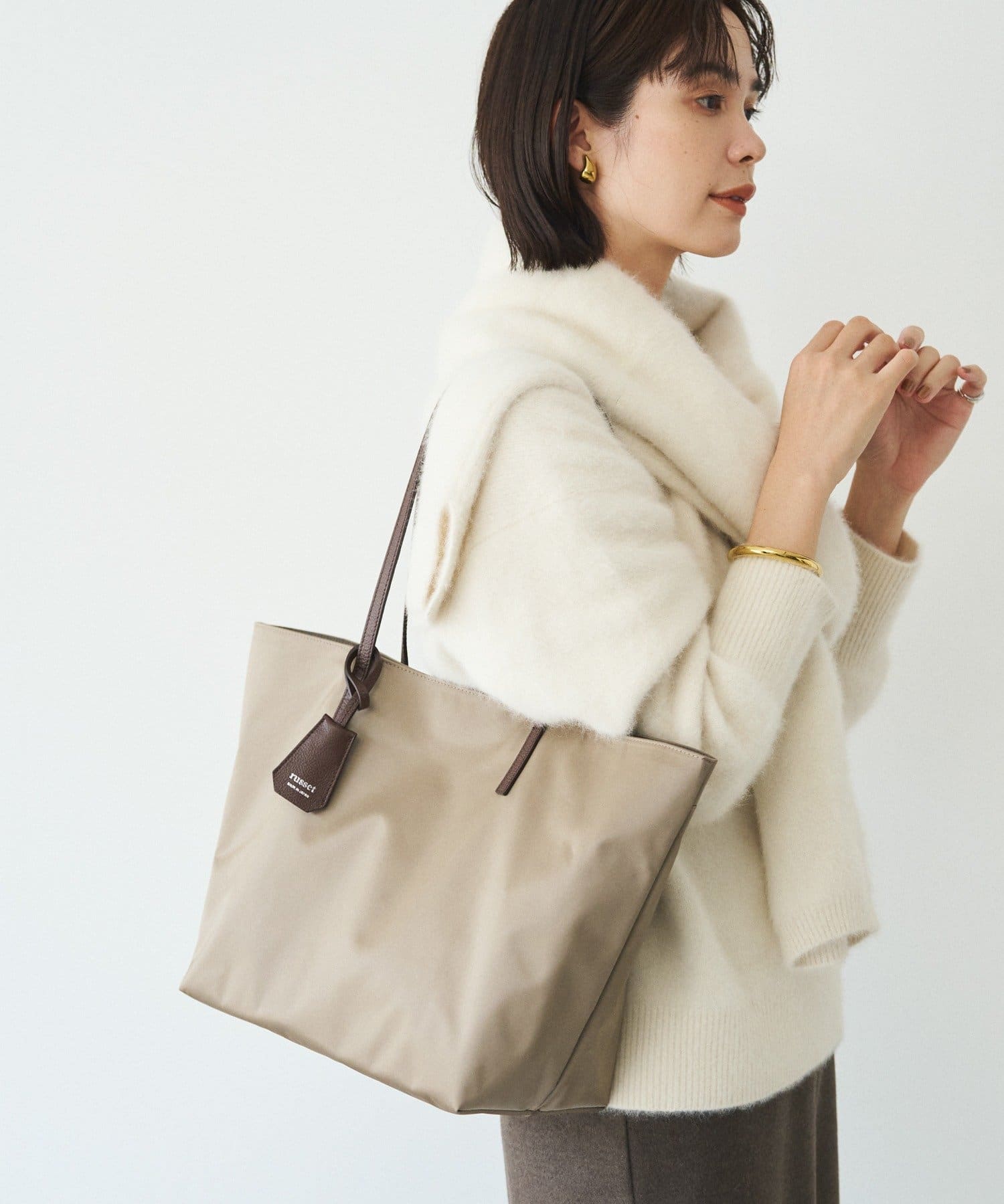 russet(ラシット) 《WEB限定》クラウズナイロン シンプルトートバッグ