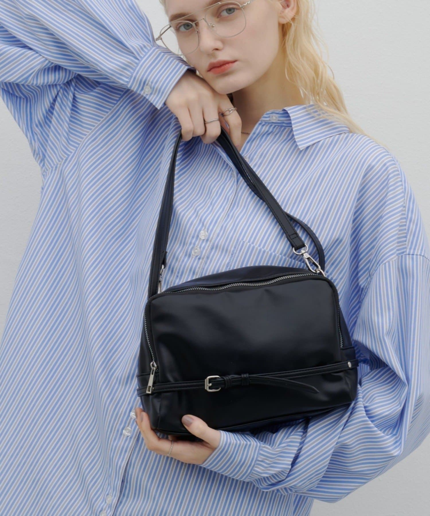 CIAOPANIC TYPY(チャオパニックティピー) 【26Winter展示会 出展商品】【Fraggy】2WAYショルダーベルトデザイン2層バッグ