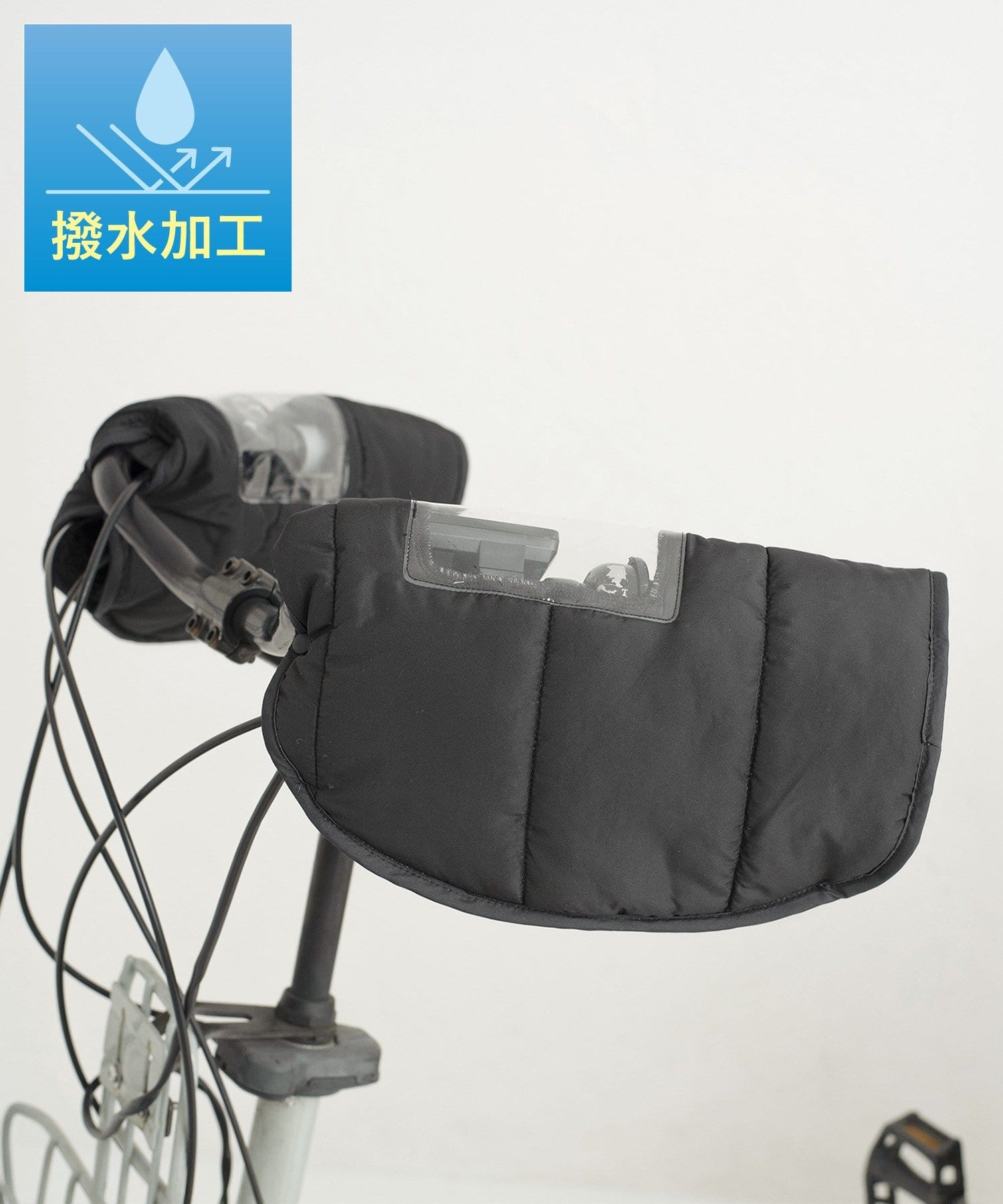 3COINS(スリーコインズ) 《撥水加工》自転車用大人グローブ