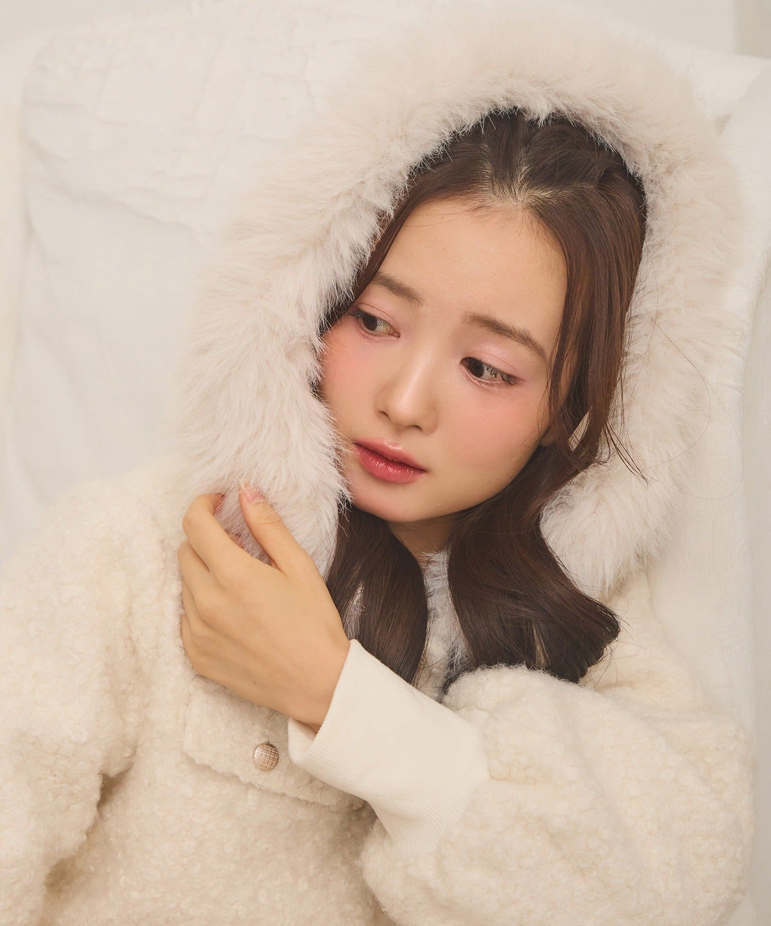NICE CLAUP / OLIVE des OLIVE OUTLET(ナイスクラップ  / オリーブ デ オリーブ アウトレット) 【Seemi.】フードファージャケット
