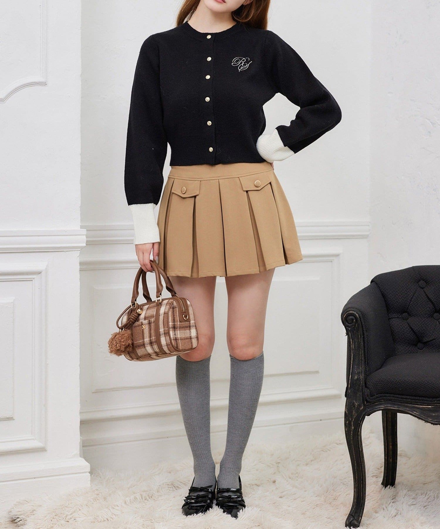 NICE CLAUP / OLIVE des OLIVE OUTLET(ナイスクラップ  / オリーブ デ オリーブ アウトレット) 【one after another 】刺繍入りカーデ