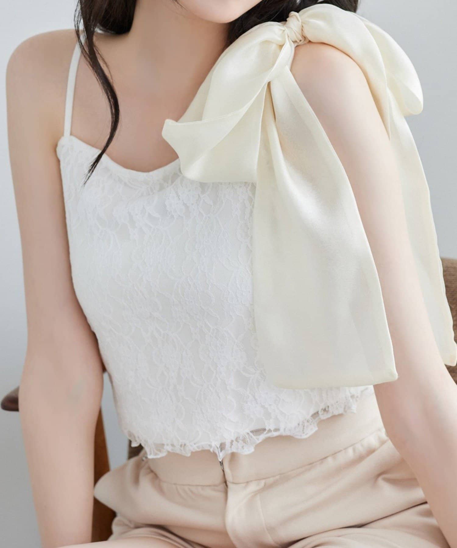 one after another 】肩リボンインナー | NICE CLAUP / OLIVE des