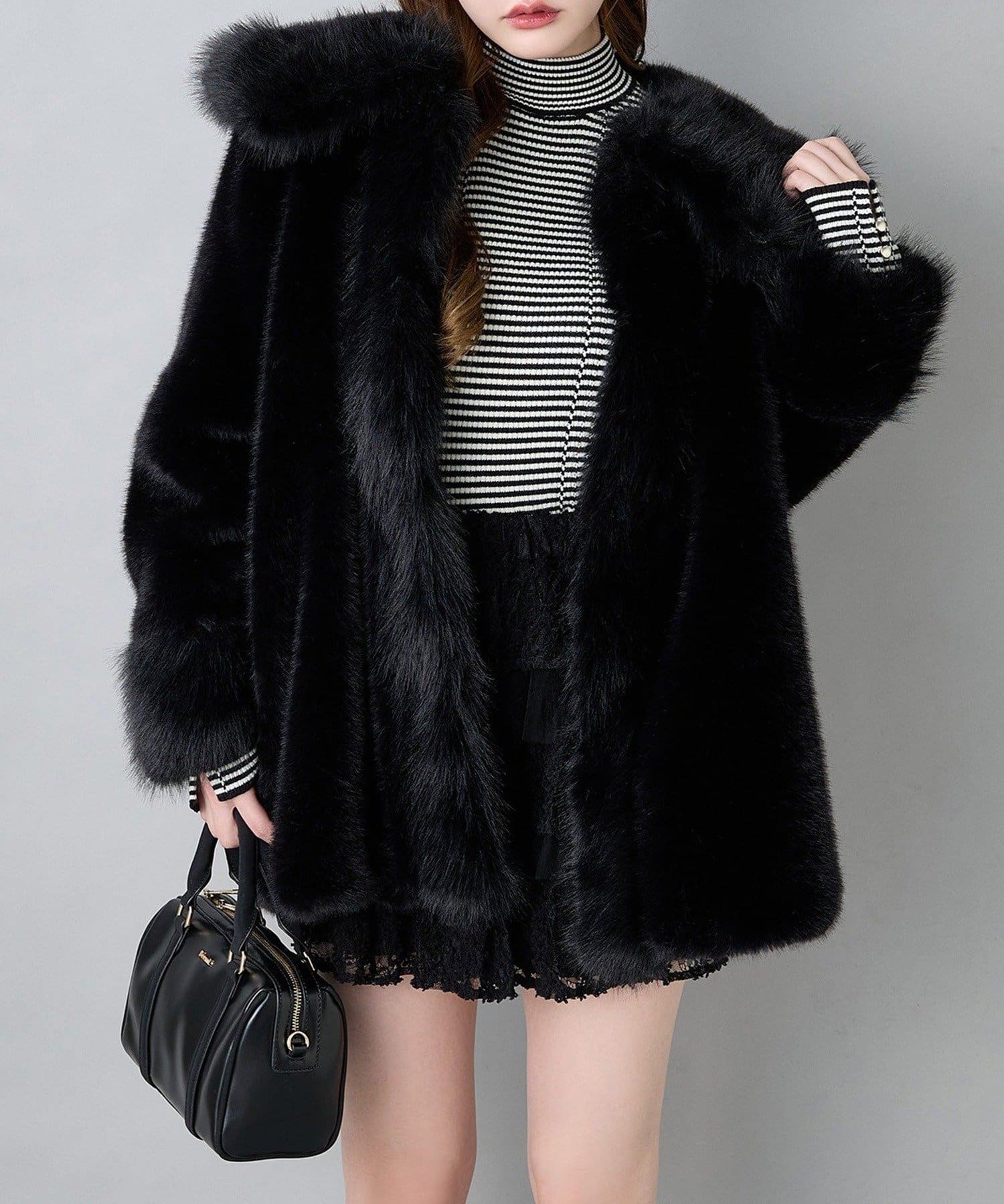 NICE CLAUP / OLIVE des OLIVE OUTLET(ナイスクラップ  / オリーブ デ オリーブ アウトレット) 【one after another 】ファーコート