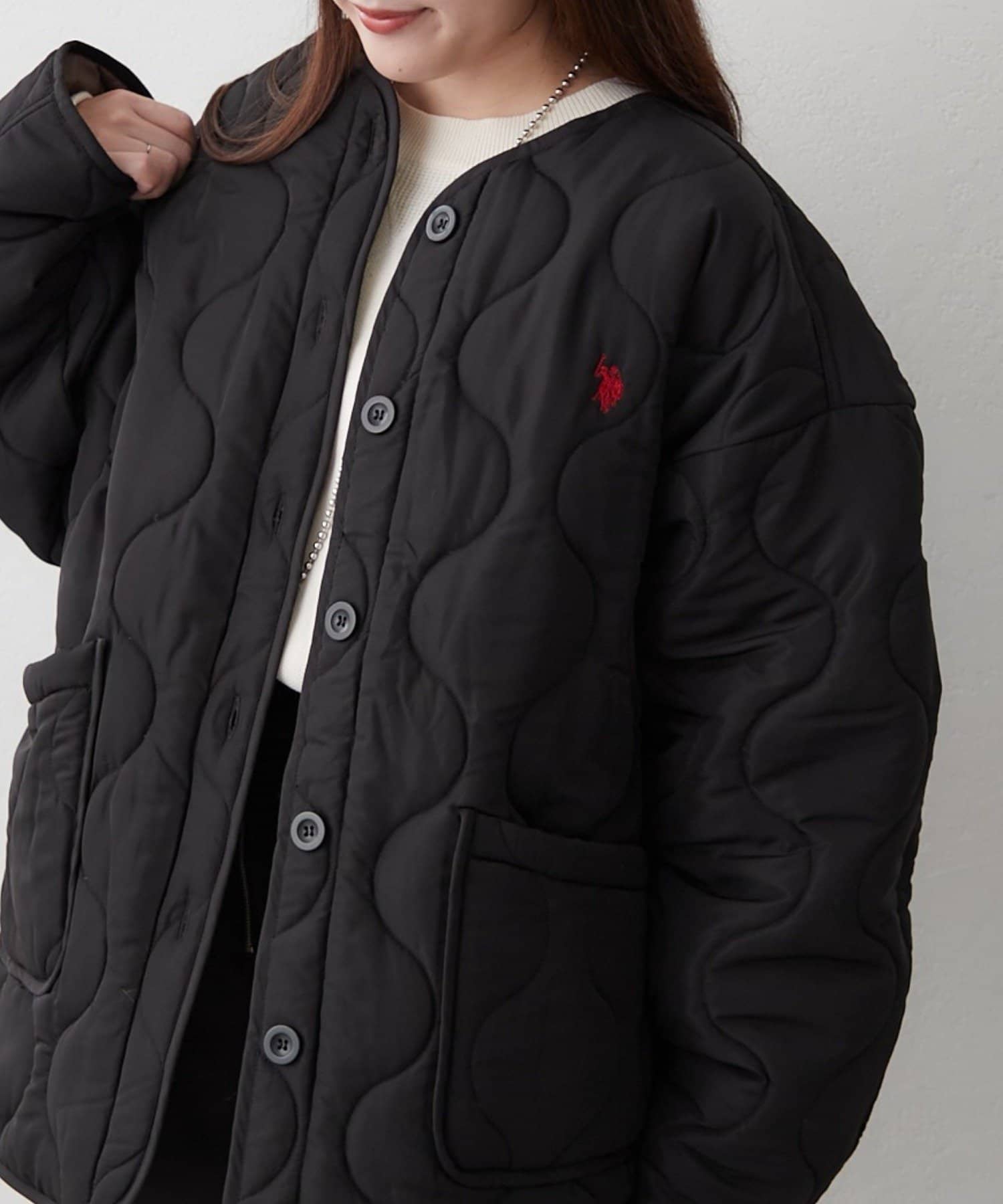 Remind me and forever(リマインドミーアンドフォーエバー) 【US. POLO ASSN.】配色キルティングブルゾン