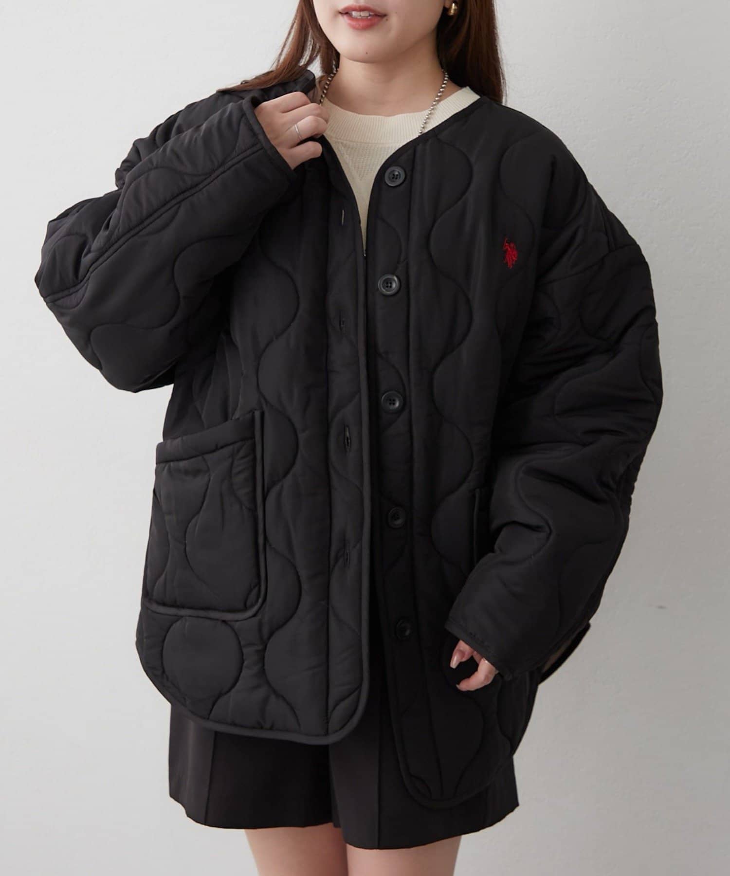 Remind me and forever(リマインドミーアンドフォーエバー) 【US. POLO ASSN.】配色キルティングブルゾン