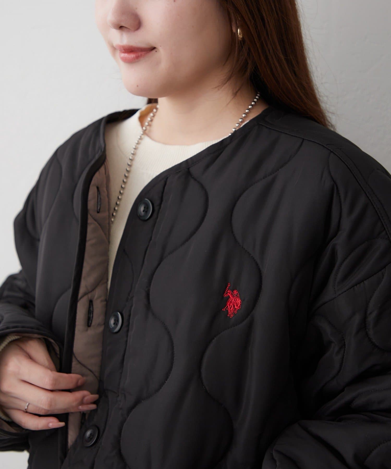 Remind me and forever(リマインドミーアンドフォーエバー) 【US. POLO ASSN.】配色キルティングブルゾン