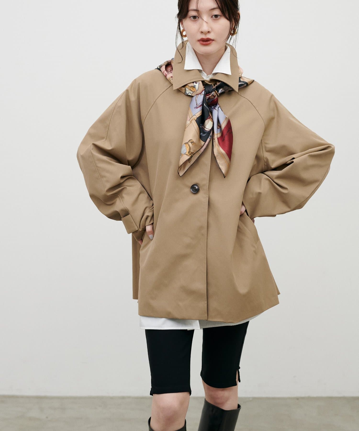 LARUTA(ラルータ) [Web限定］ツイルステンカラーミドルコート