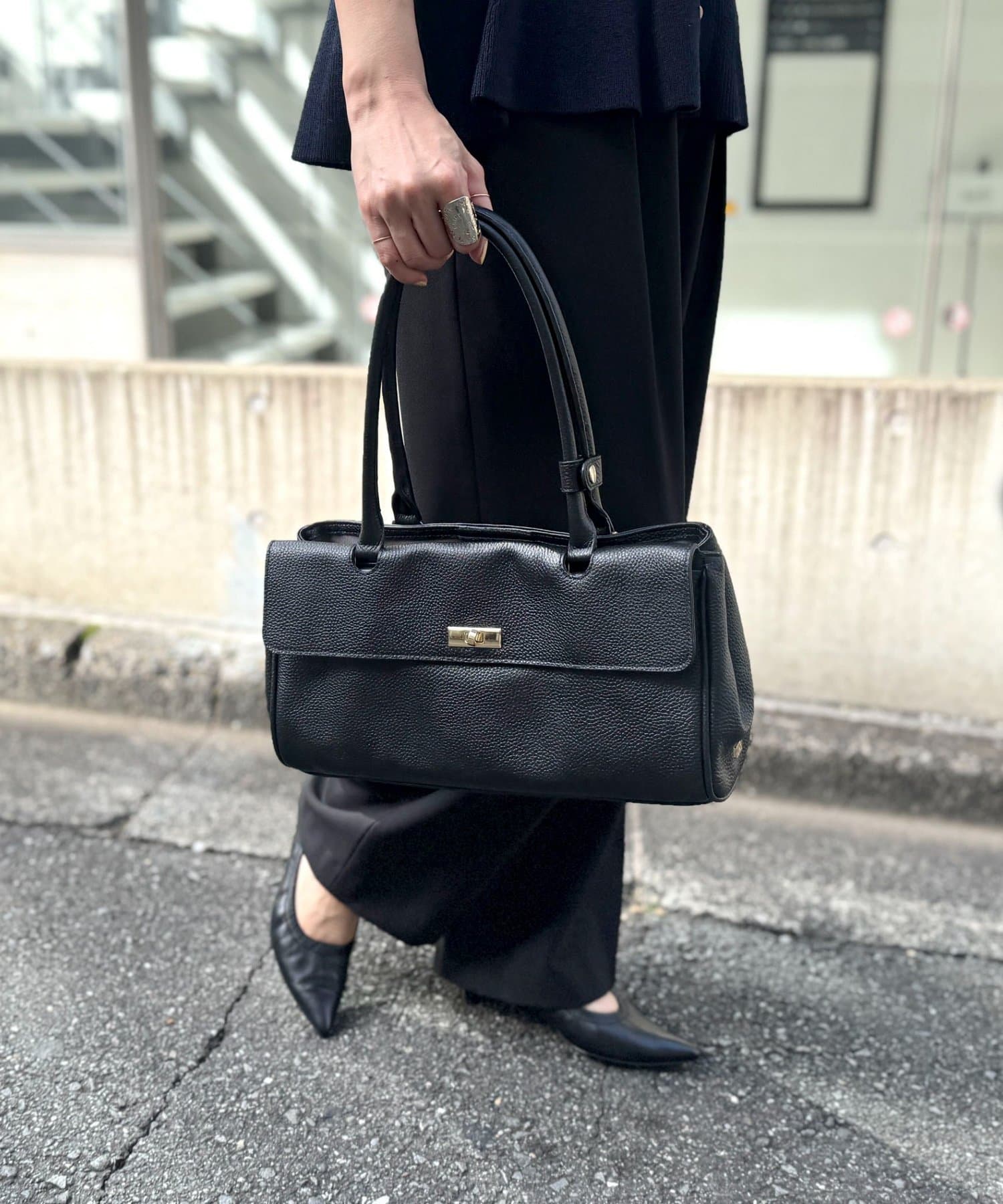 NOLLEY'S(ノーリーズ) フラップワイドトートバッグ