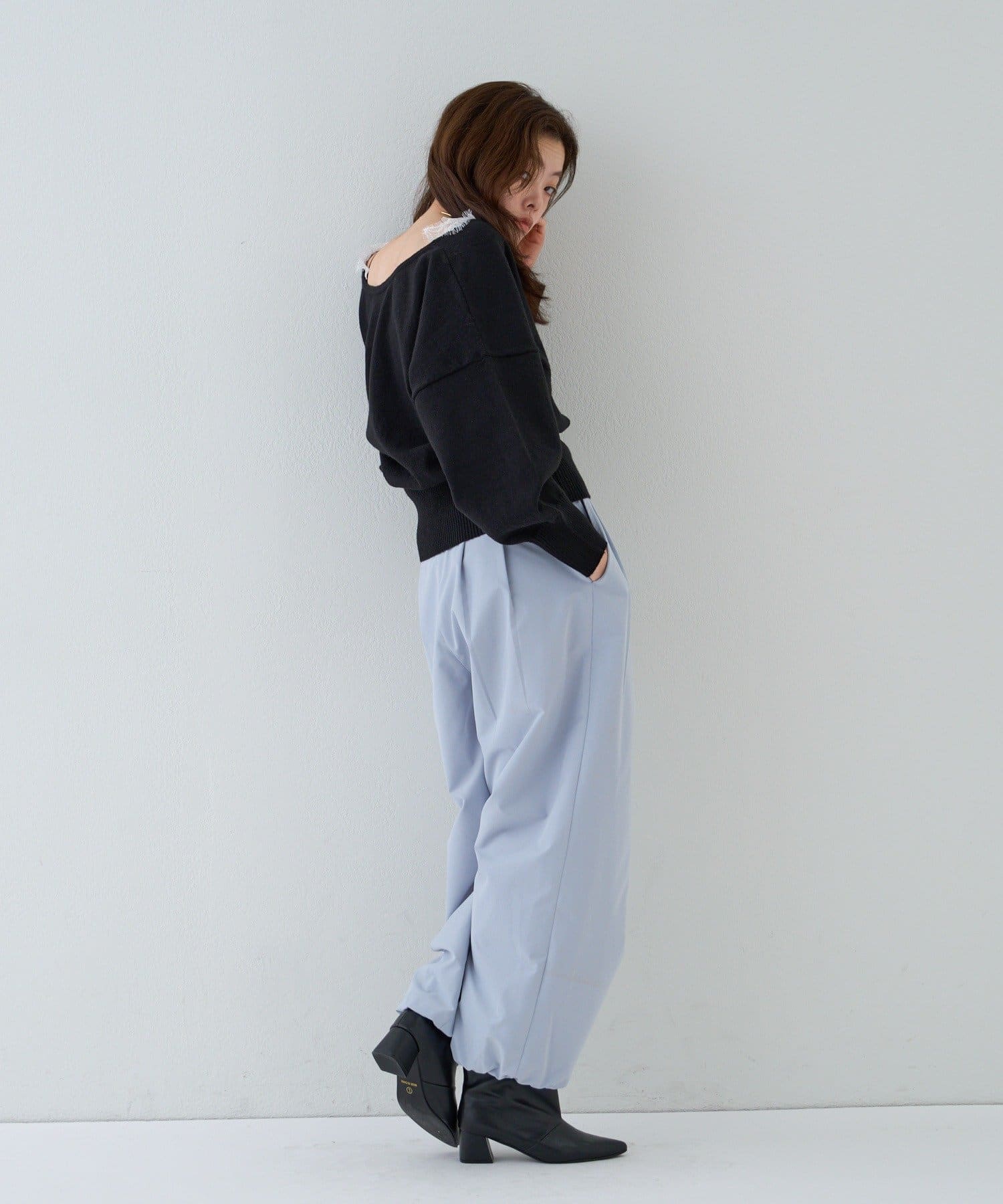 Omekashi(オメカシ) ≪YASUE推しアイテム≫レースカシュクールニット