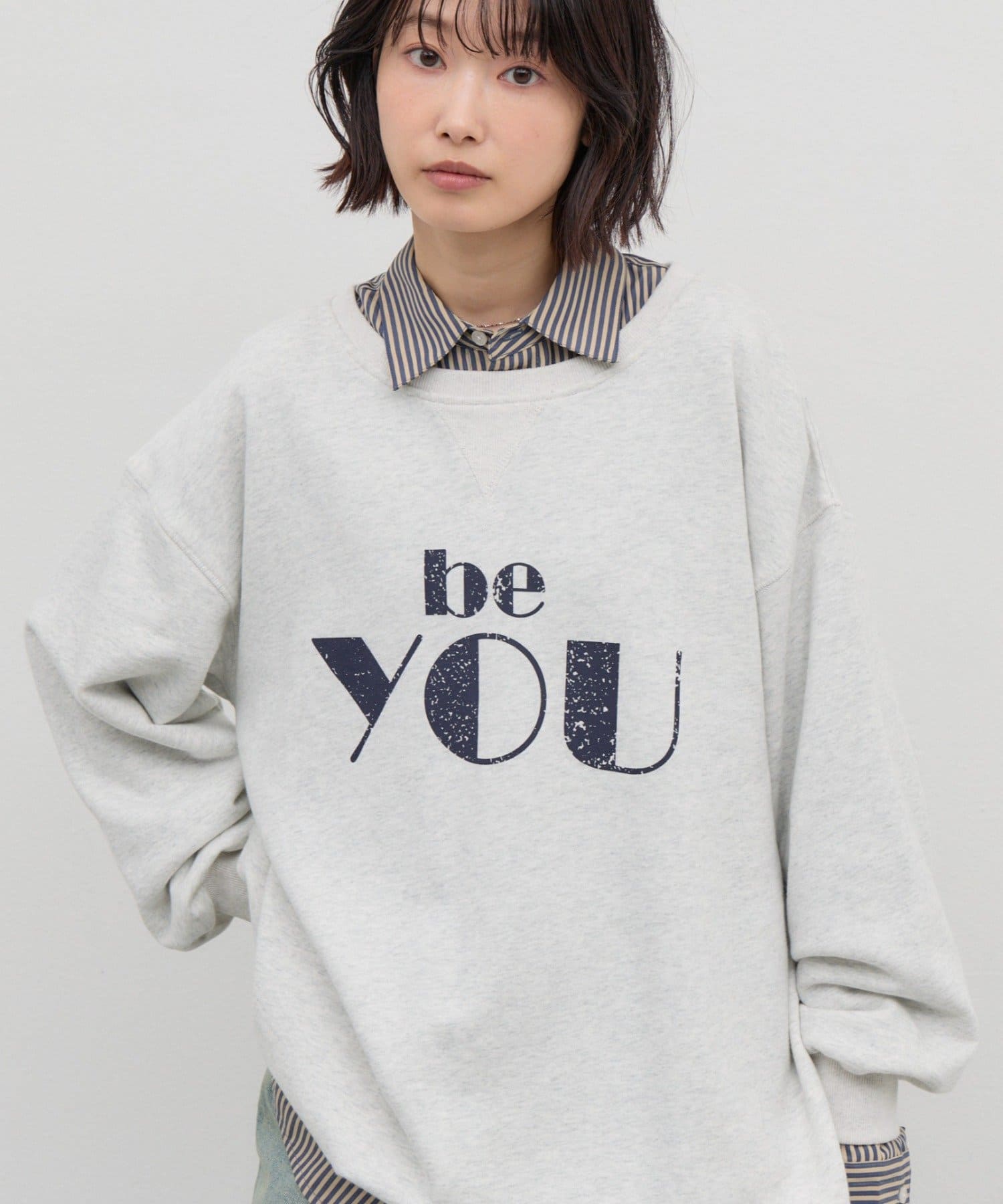 CIAOPANIC TYPY(チャオパニックティピー) 【26Winter展示会 出展商品】かすれロゴバルーンチュニックスウェット
