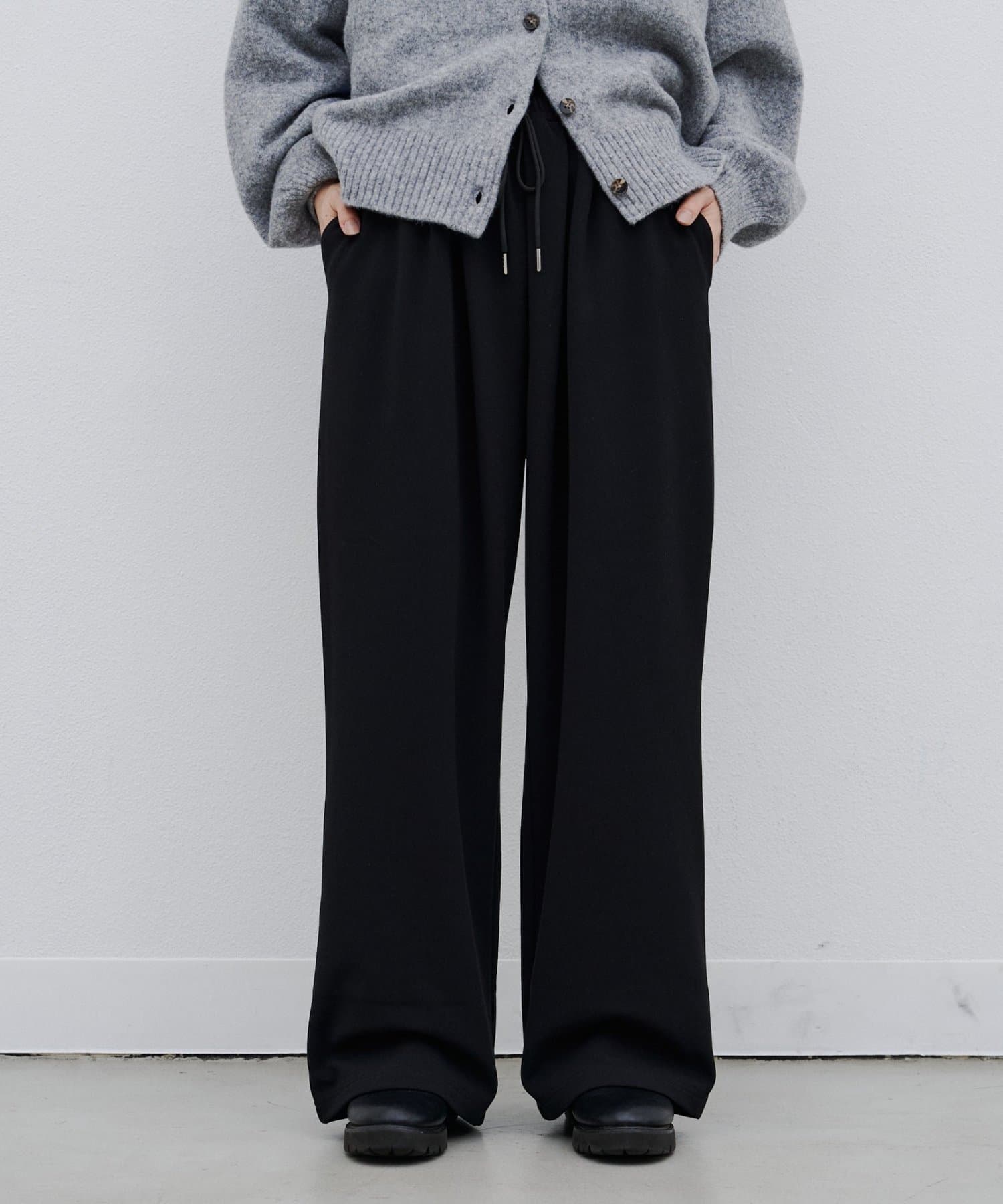 CIAOPANIC TYPY(チャオパニックティピー) ∴【XS～XLサイズ展開】あったかカットジョーゼットタックイージーパンツ