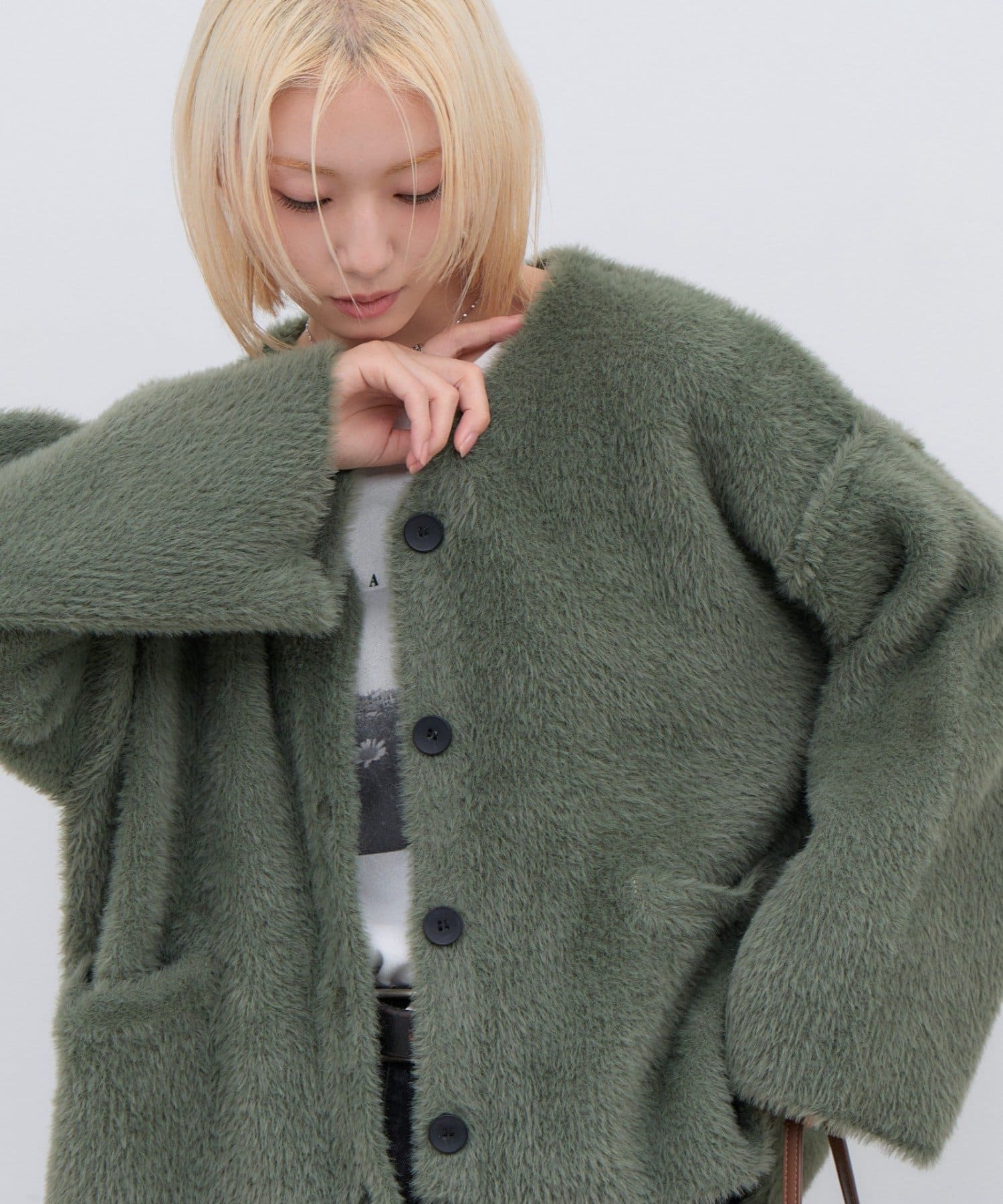 CIAOPANIC TYPY(チャオパニックティピー) ∴高密度ファーニットジャケット