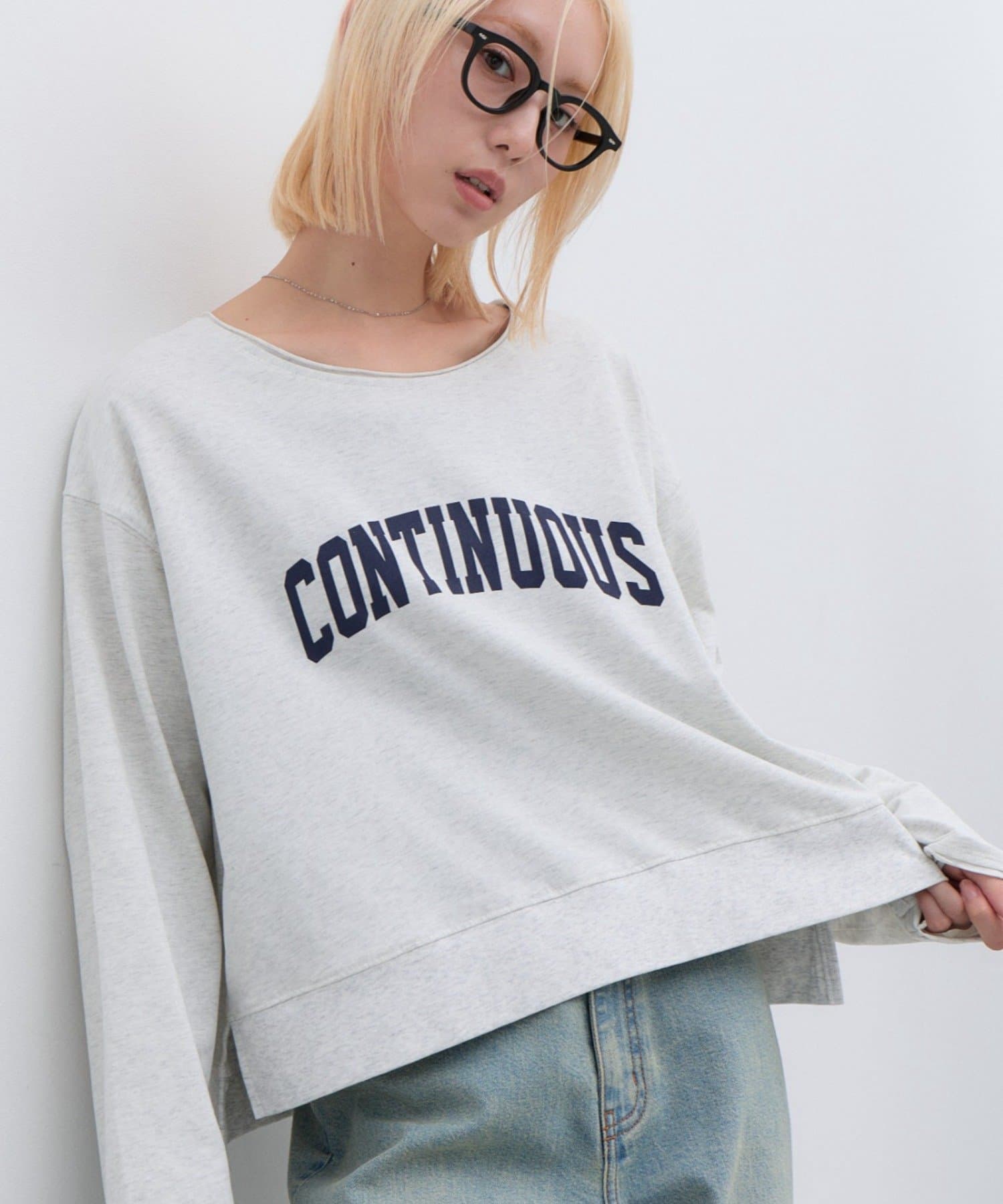 CIAOPANIC TYPY(チャオパニックティピー) ∴ふんわりタッチカレッジロゴTee