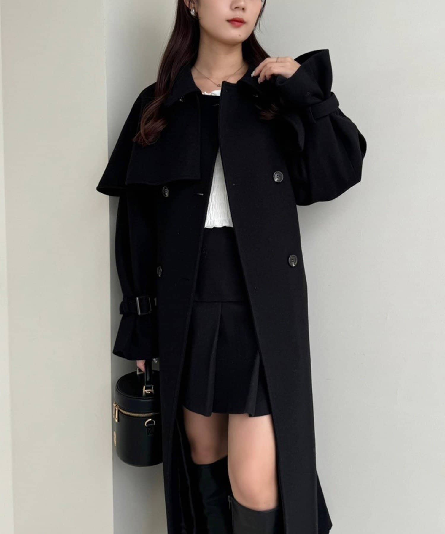 NICE CLAUP / OLIVE des OLIVE OUTLET(ナイスクラップ  / オリーブ デ オリーブ アウトレット) 【one after another 】ケープコート