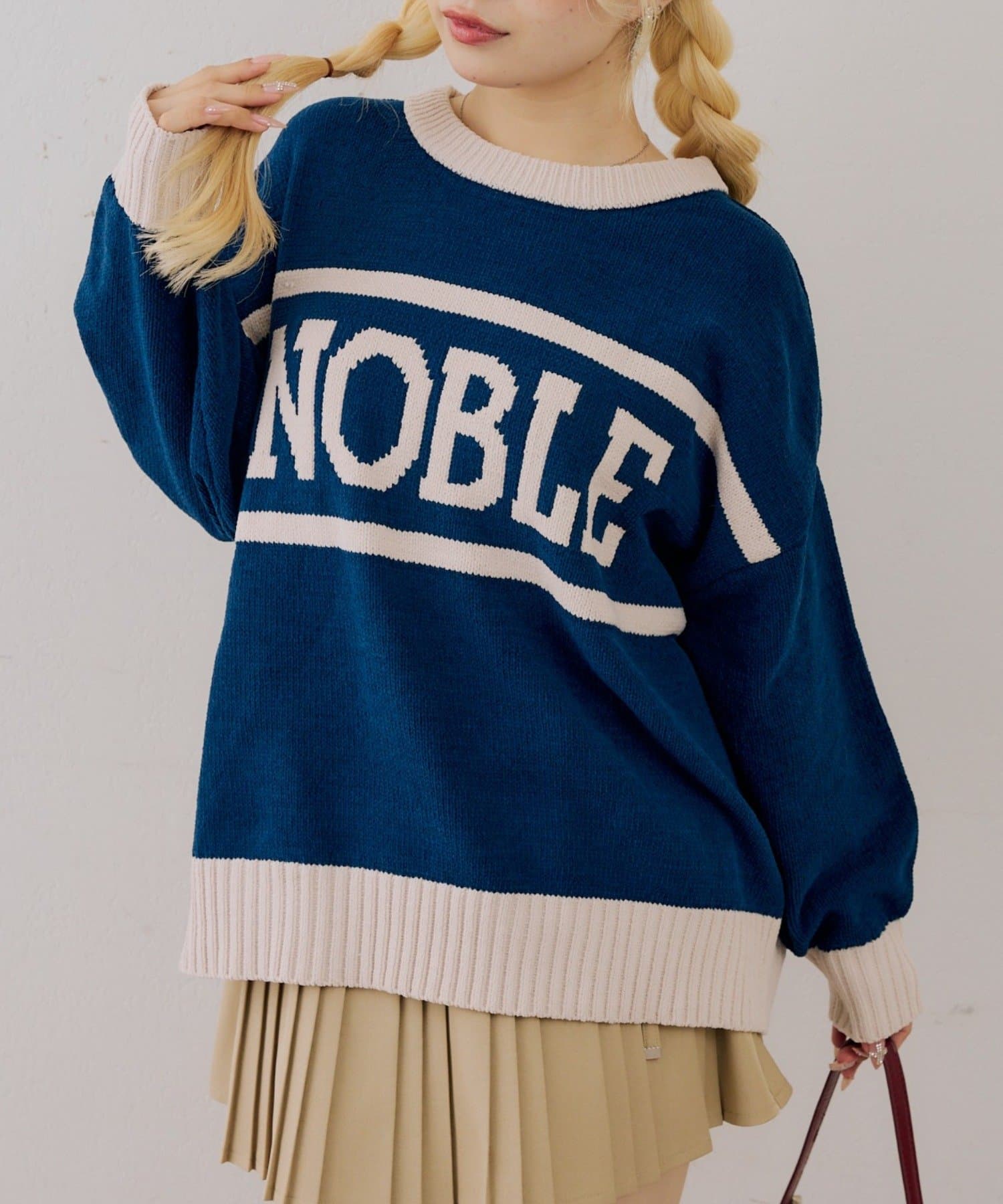 NICE CLAUP / OLIVE des OLIVE OUTLET(ナイスクラップ  / オリーブ デ オリーブ アウトレット) 【ANOTHER BRANCH】配色ロゴニット