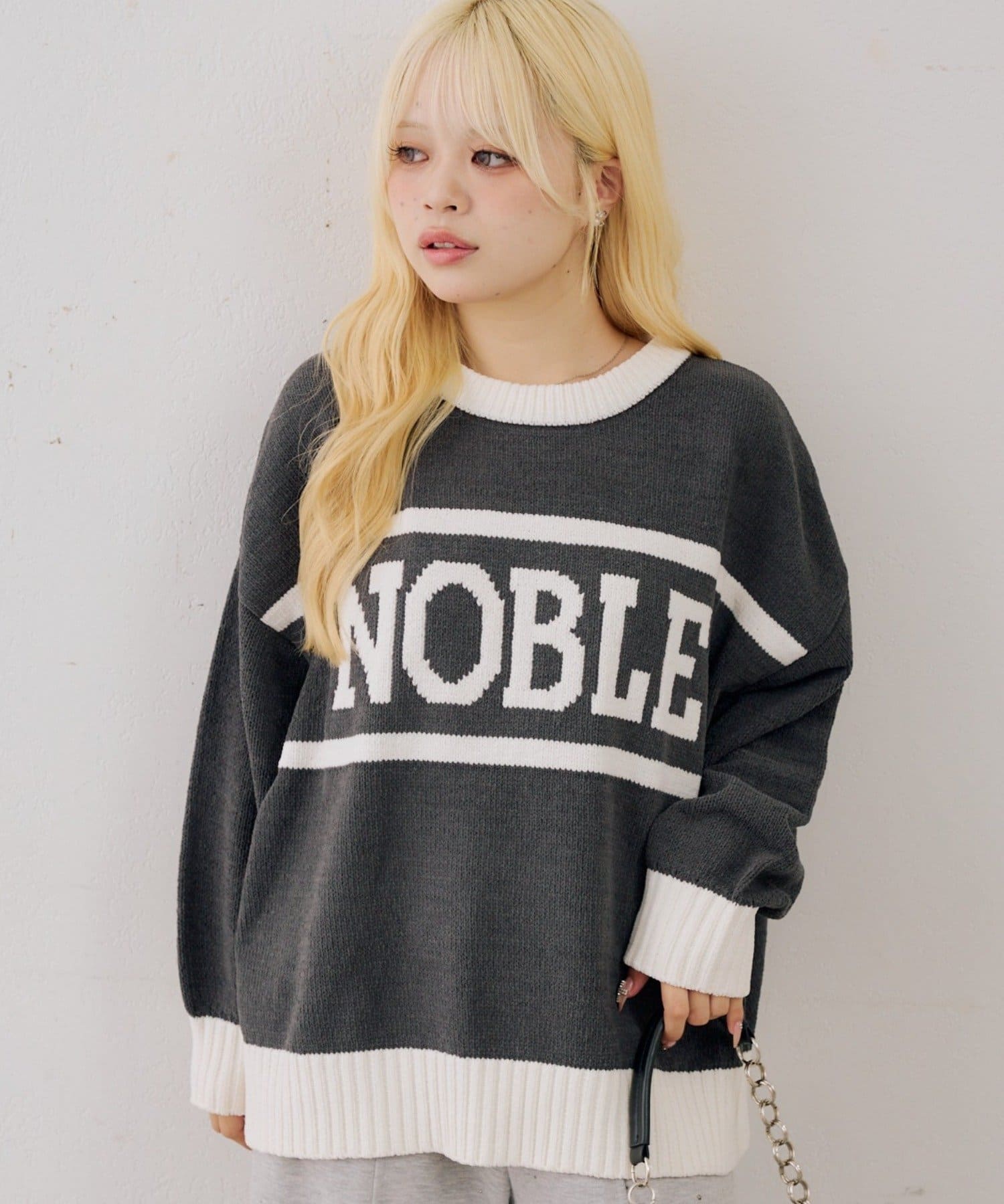 NICE CLAUP / OLIVE des OLIVE OUTLET(ナイスクラップ  / オリーブ デ オリーブ アウトレット) 【ANOTHER BRANCH】配色ロゴニット
