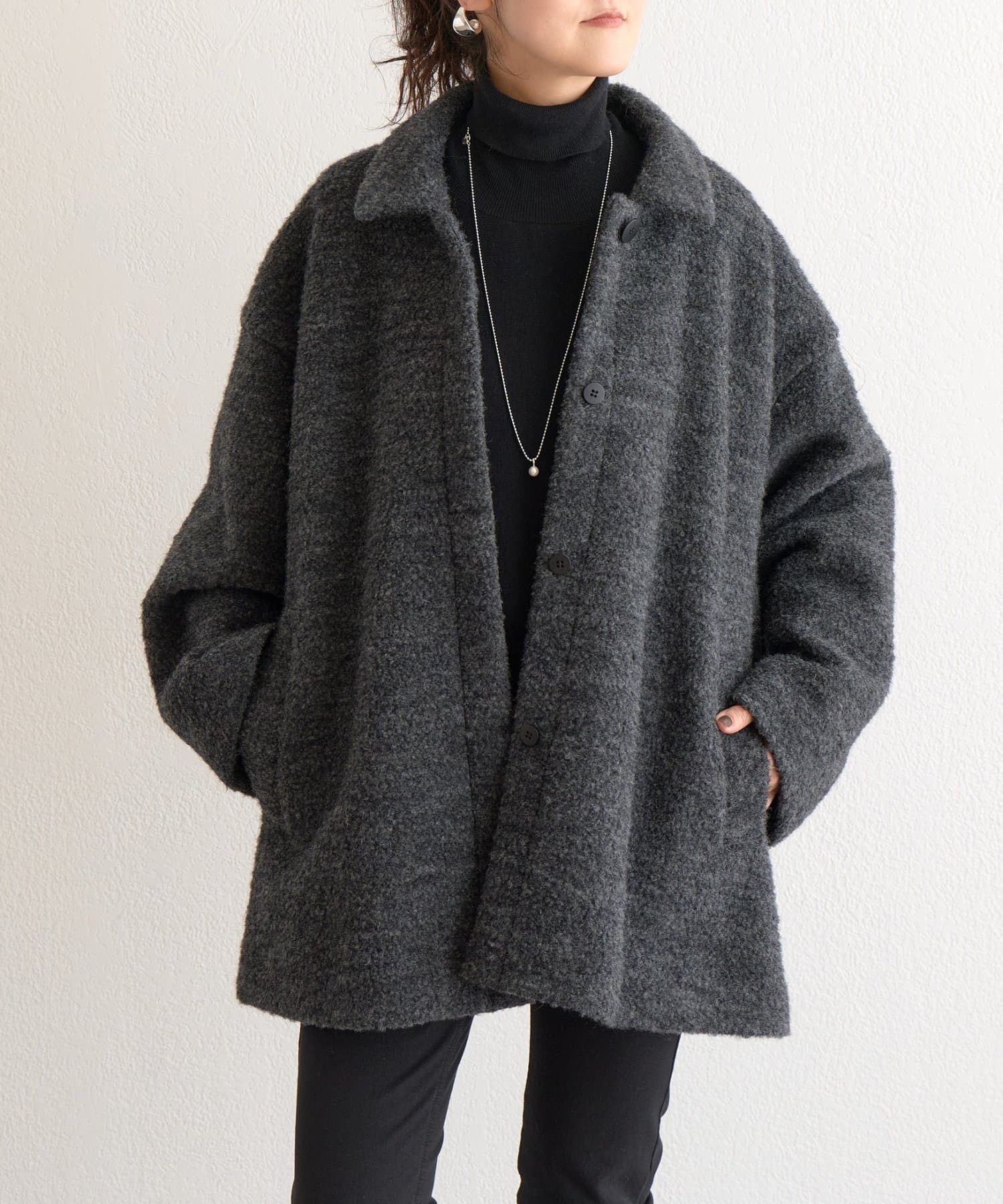 BEARDSLEY(ビアズリー) 《10/14(水)12:00予約開始予定》プードルボンディングフレアーコート