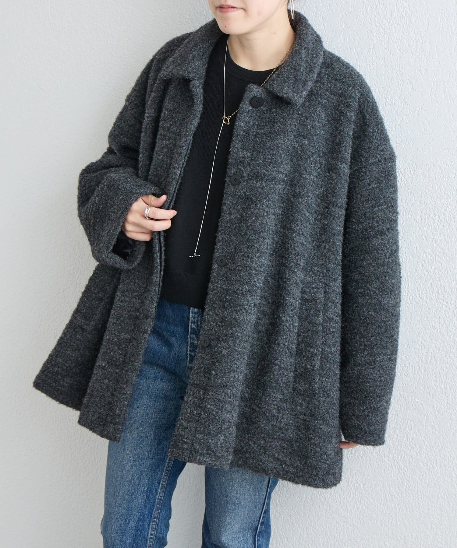 BEARDSLEY(ビアズリー) 《10/14(水)12:00予約開始予定》プードルボンディングフレアーコート